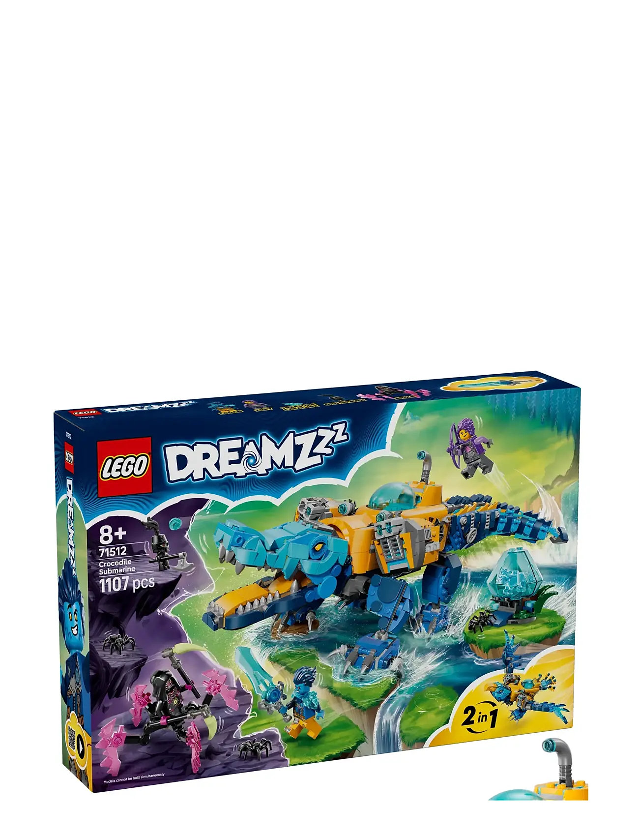 LEGO Krokodille-Ubåd 71512, One Size, Blue, Lego Legetøj > Lego Dreamzzz, Børn