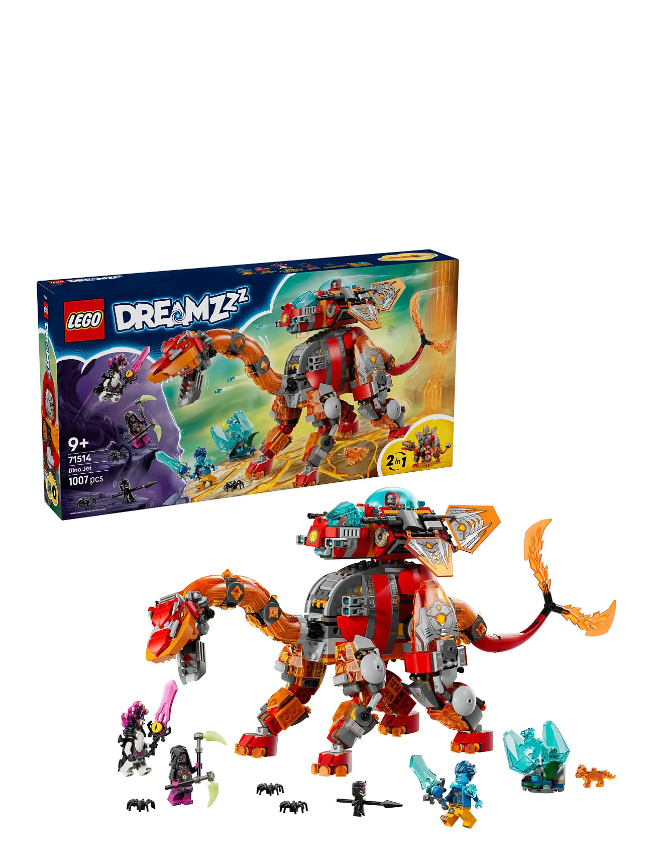 LEGO Dino-Jet 71514, One Size, Red, Lego Legetøj > Lego Dreamzzz, Børn