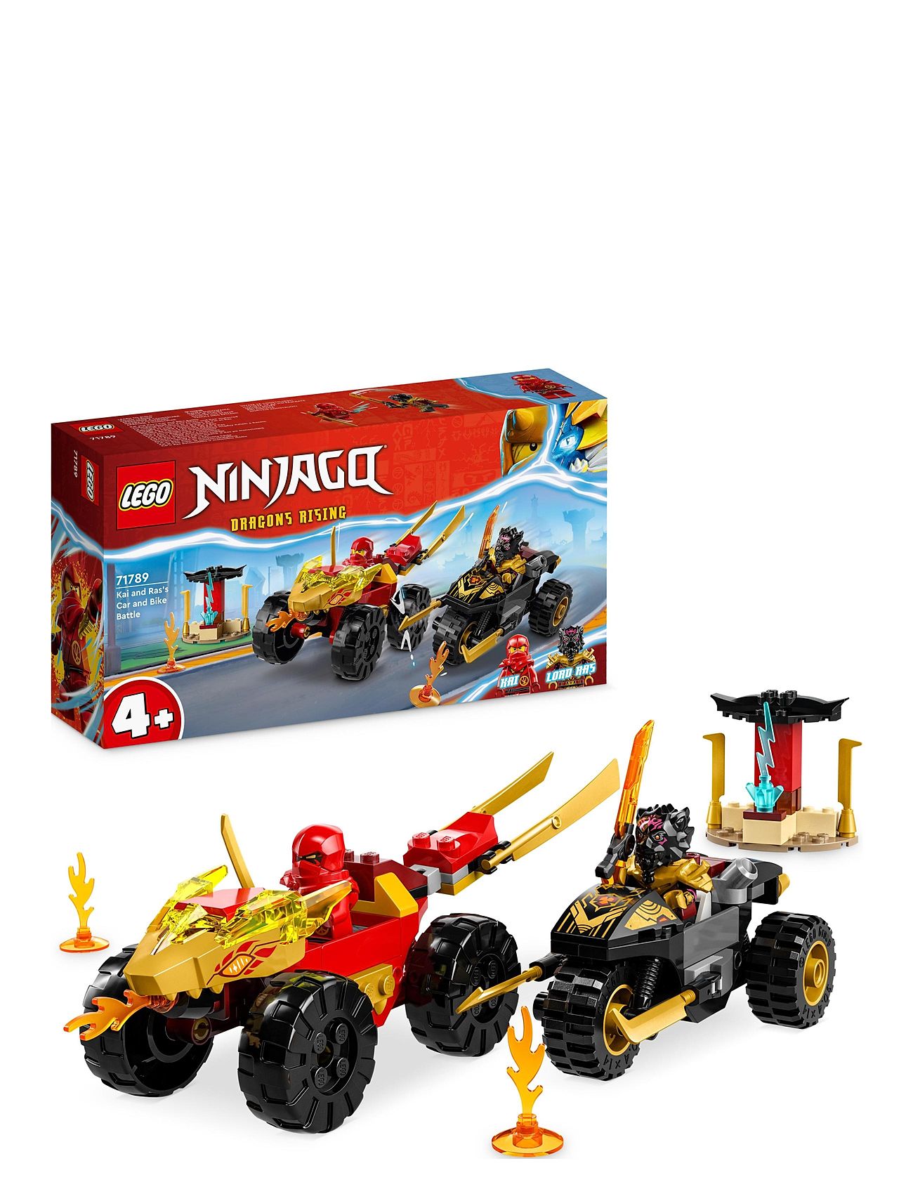 Kai And Ras's Car And Bike Battle Toys Toys Lego Toys Lego ninjago Multi/patterned LEGO