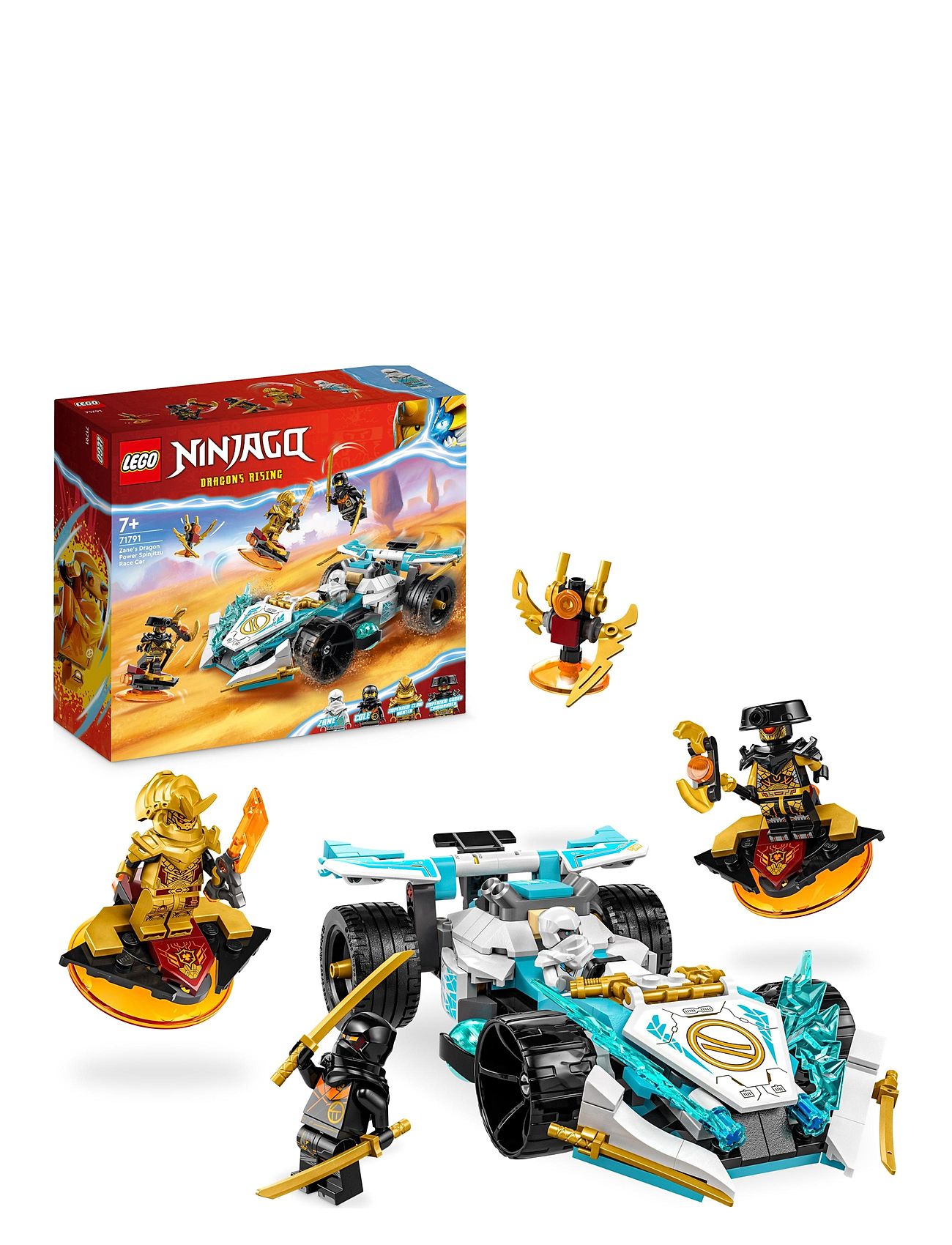 Zane Dragon Power Spinjitzu Race Car Toy Toys Lego Toys Lego ninjago Multi/patterned LEGO