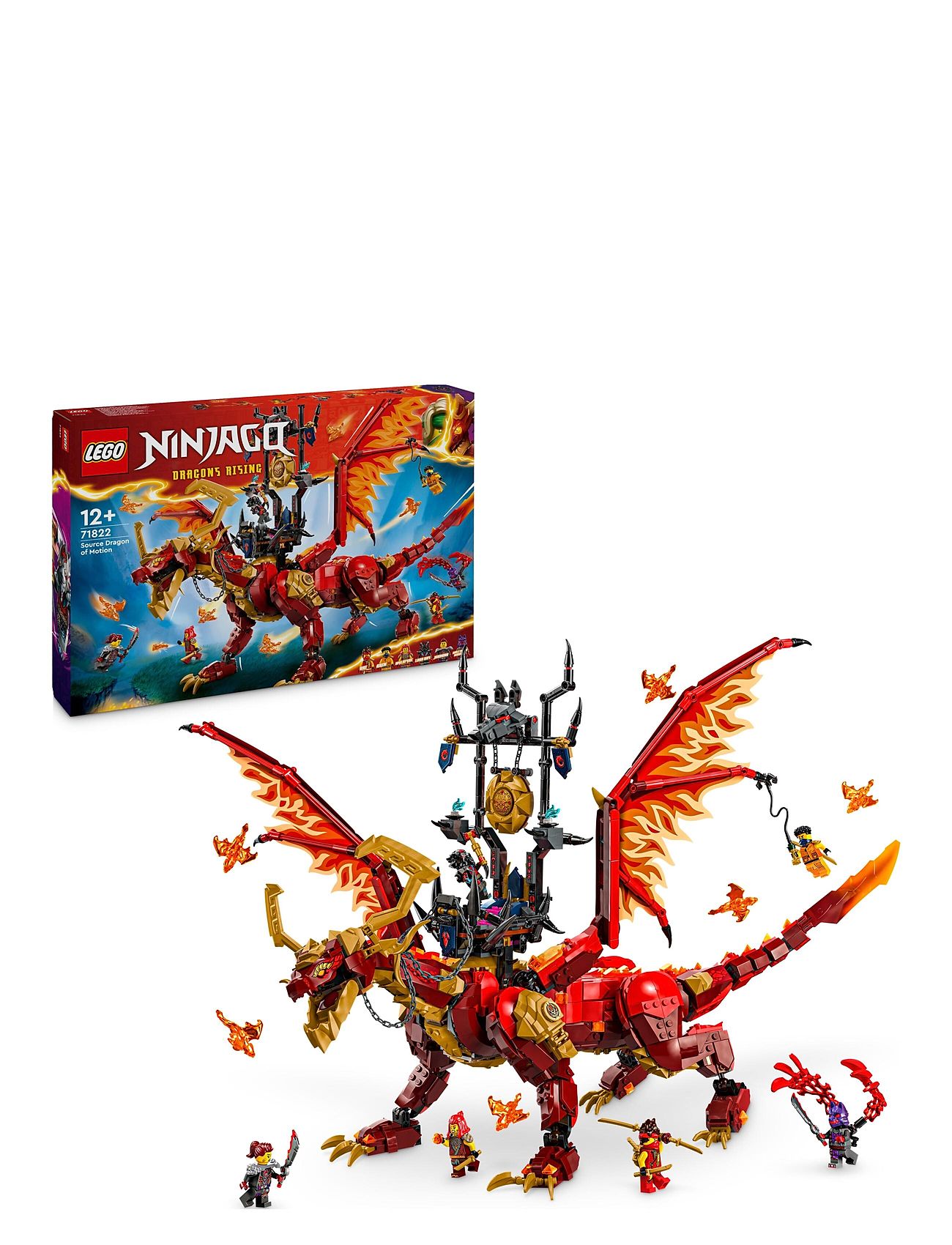 Bevægelses-Kildedragen 71822 Toys Lego Toys Lego ninjago Multi/patterned LEGO