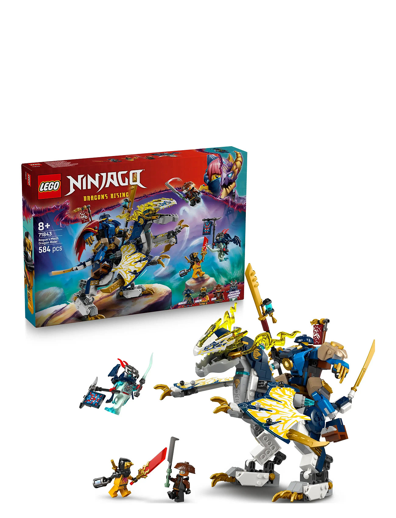 Rogues Drageflyver-Mech 71843 Toys Lego Toys Lego ninjago Multi/patterned LEGO