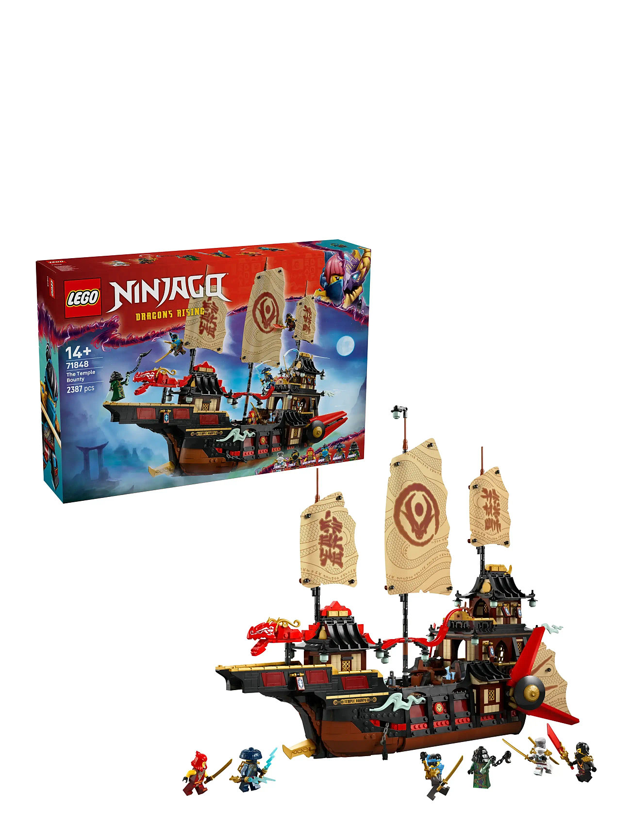 Tempelskibet 71848 Toys Lego Toys Lego ninjago Multi/patterned LEGO