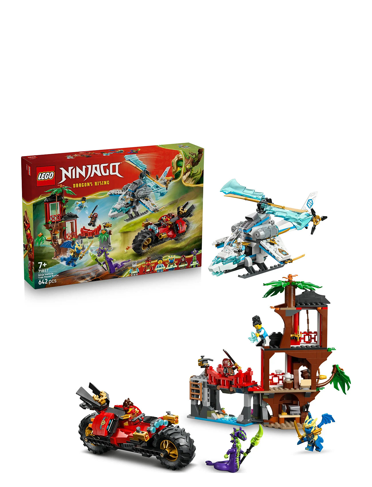 LEGO Ninjafartøjernes Kamp For Trætophuset 71857, One Size, Multi/patterned, Lego Legetøj > Lego ninjago, Børn