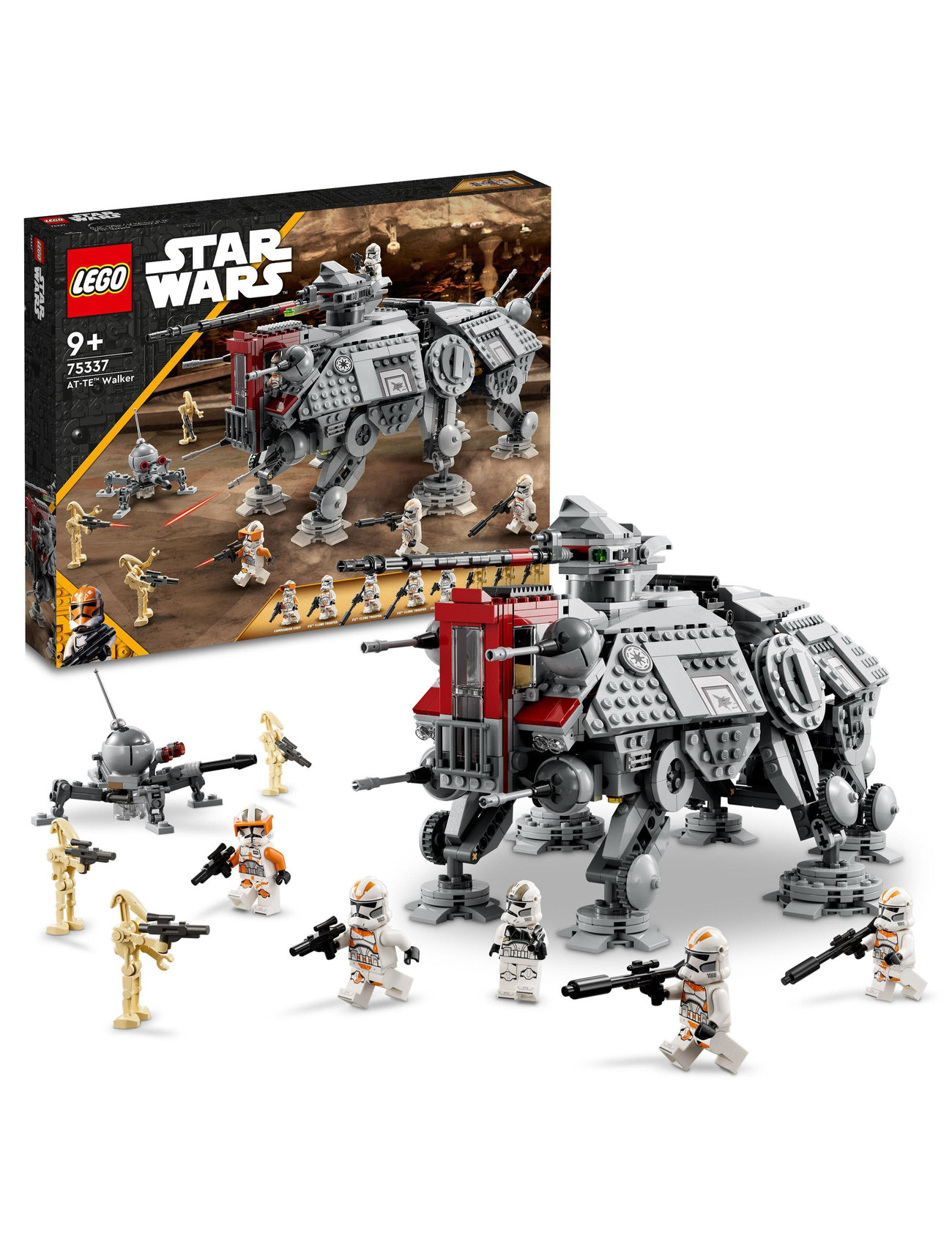 At-Te Walker Set With Droid Figures Toys LEGO Star Wars Multi/mönstrad