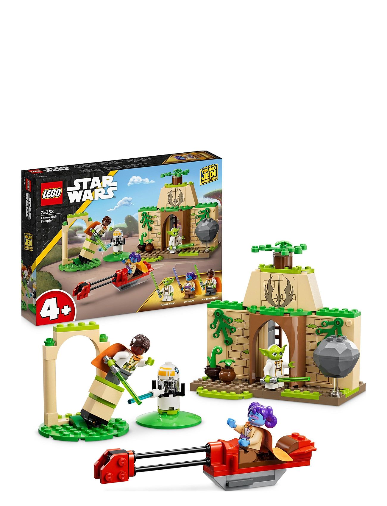 Tenoo Jedi Temple 4+ Set With Yoda Toys Lego Toys Lego star Wars Multi/patterned LEGO