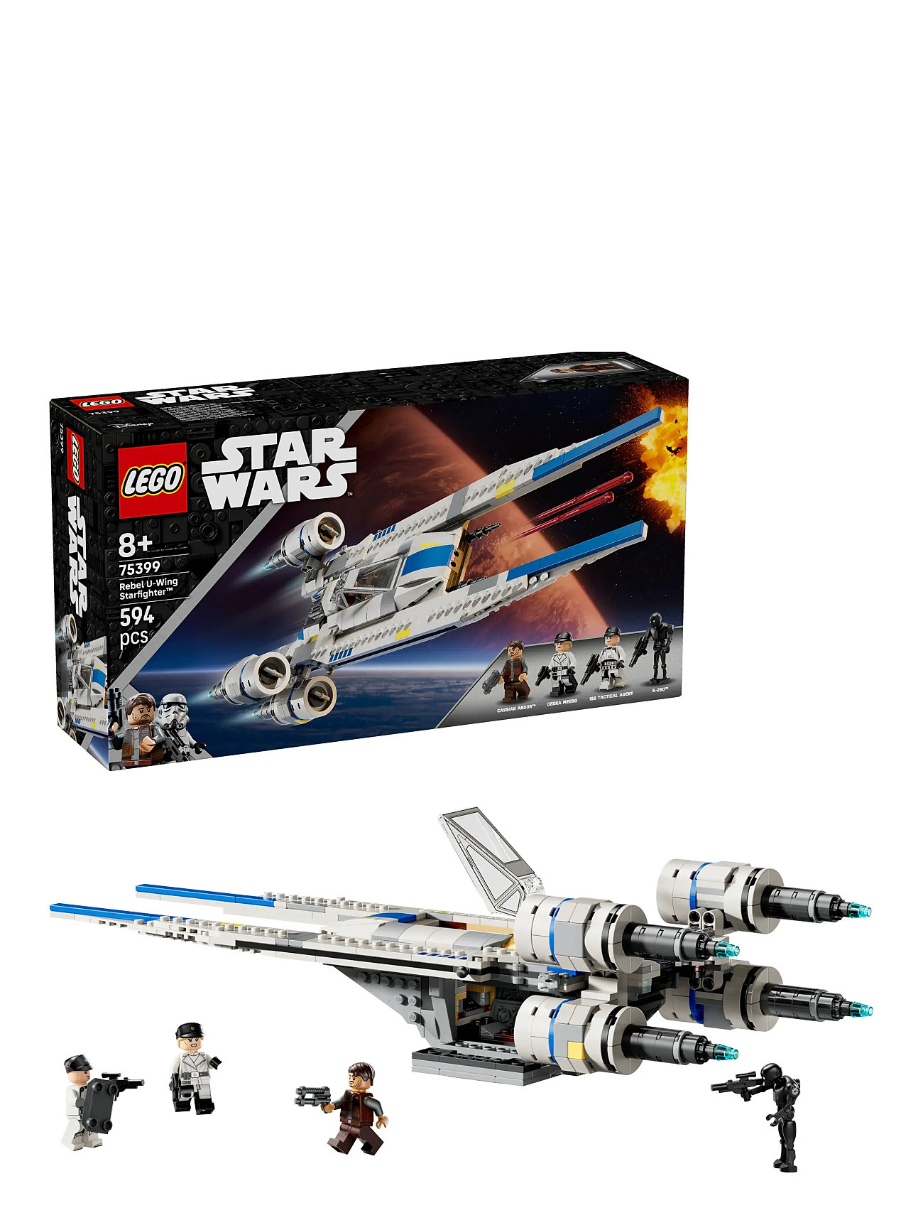 Oprørernes U-Wing-Stjernejager 75399 Toys Lego Toys Lego star Wars Multi/patterned LEGO