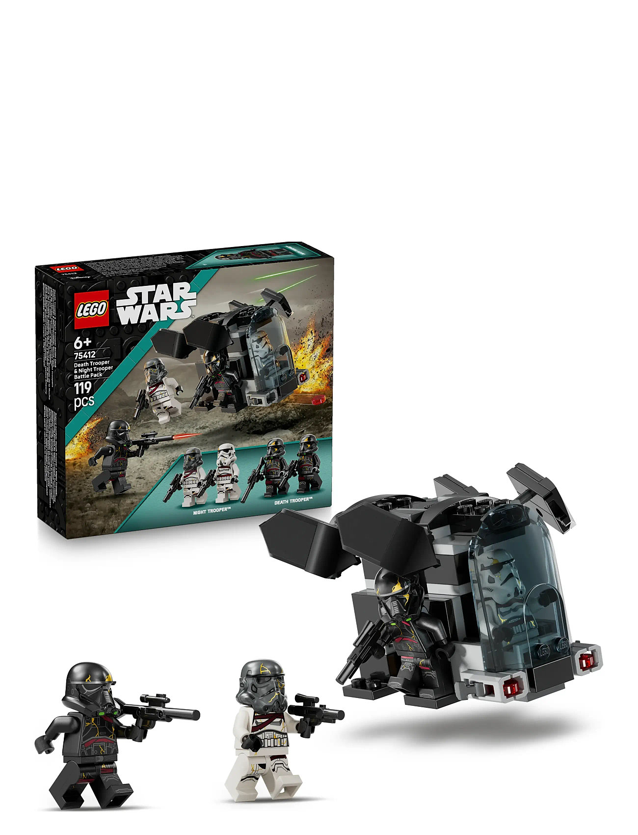Battle Pack Med Dødssoldat Og Natsoldat 75412 Toys Lego Toys Lego star Wars Multi/patterned LEGO