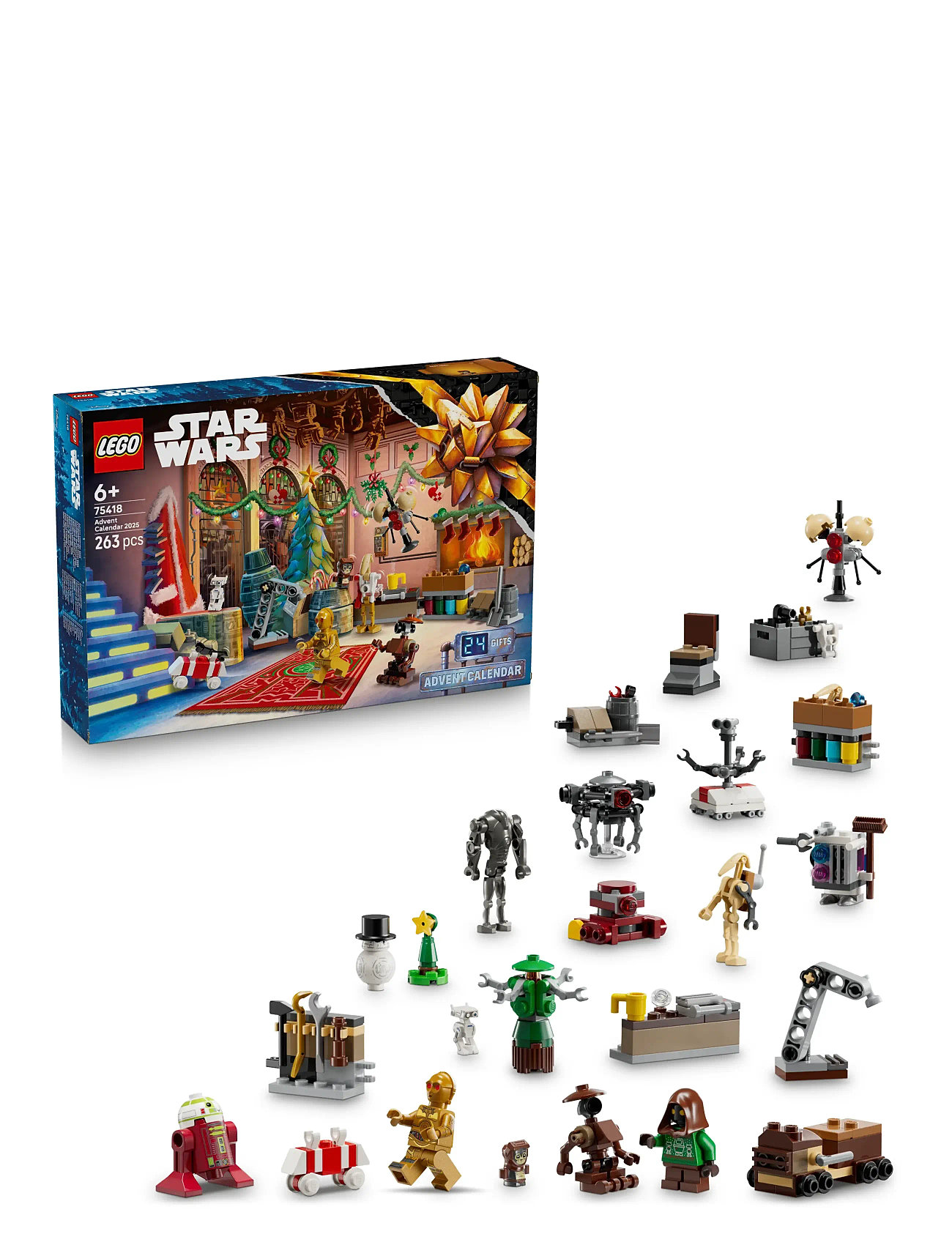 LEGO Star Wars Advent Calendar 2025 - 75418, One Size, Multi/patterned, Lego Legetøj > Lego star Wars, Børn