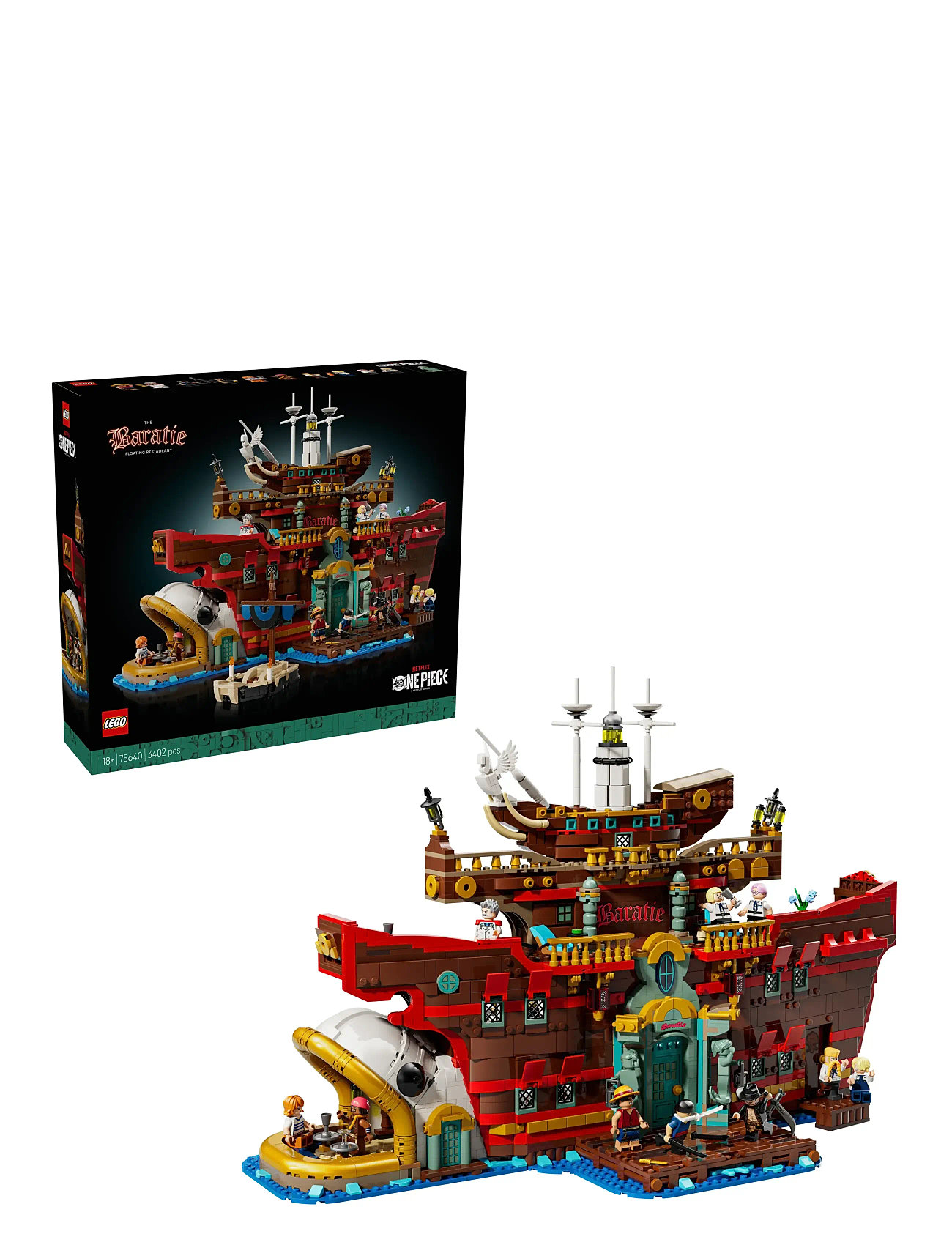 LEGO The Baratie Floating Restaurant, Anime Gift Model Kit 75640 Patterned - One Size - Kinder