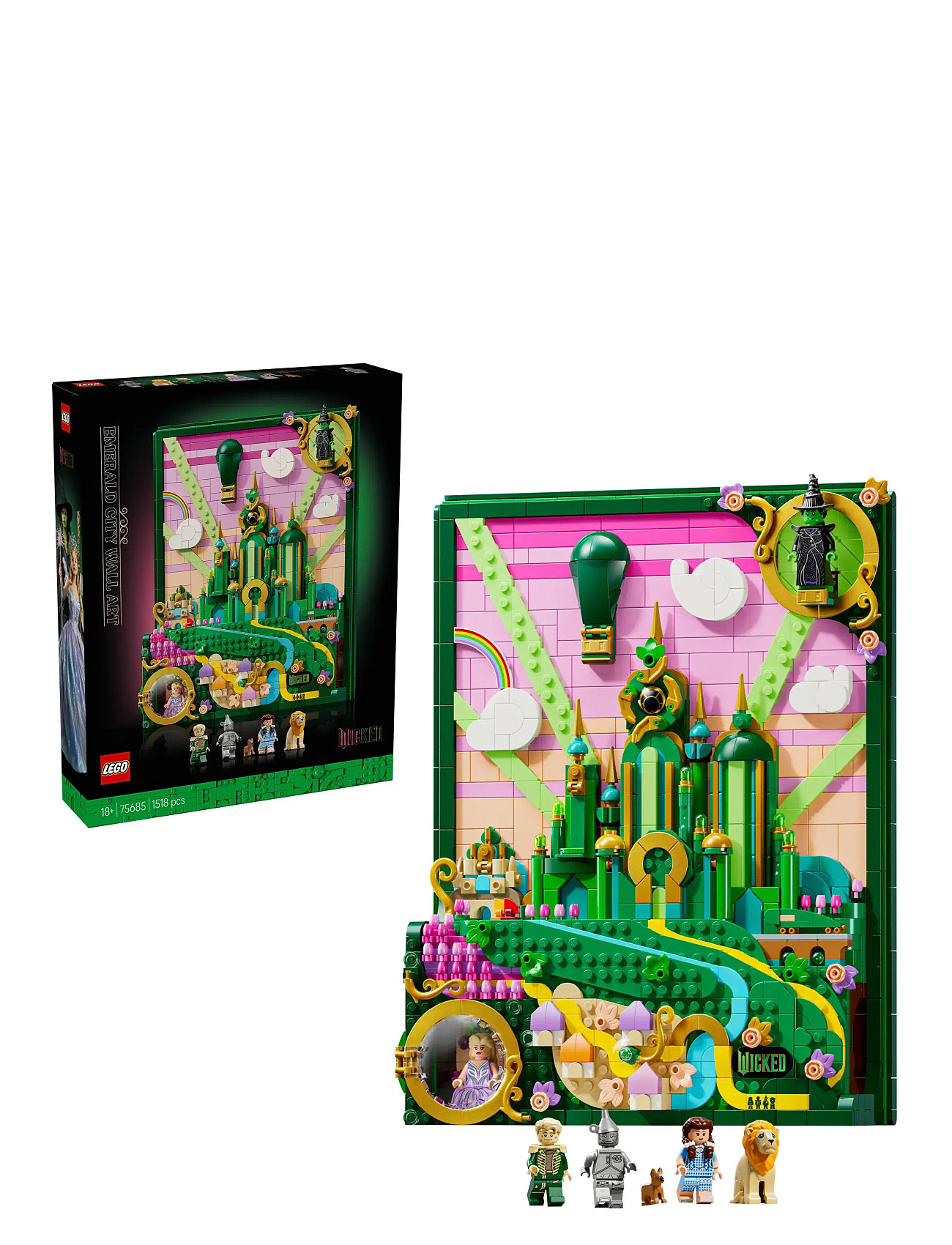 LEGO Wicked Emerald City Wall Art Fantasy Gift For Adults 75685 Patterned - One Size - Kinder