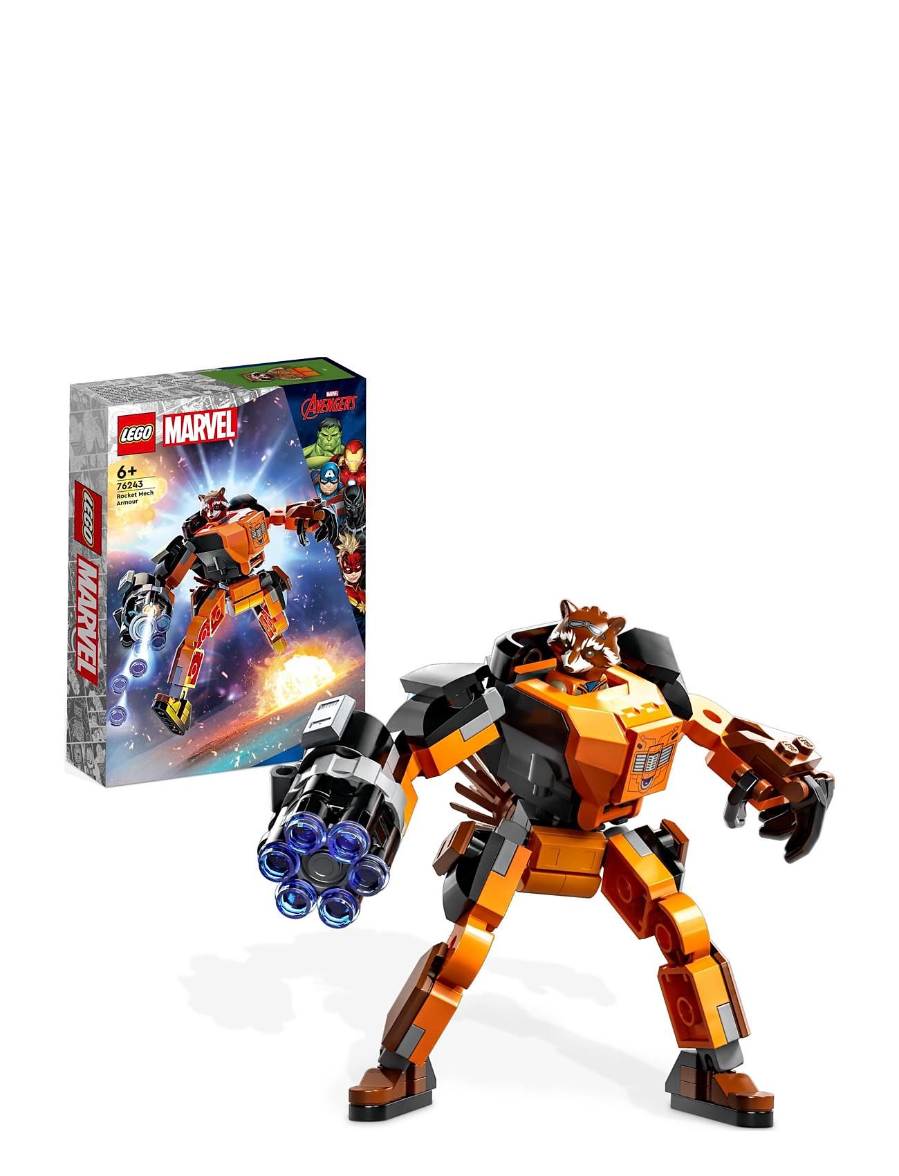 Rocket Mech Armour Superhero Action Figure Toys Lego Toys Lego Super Heroes Multi/patterned LEGO