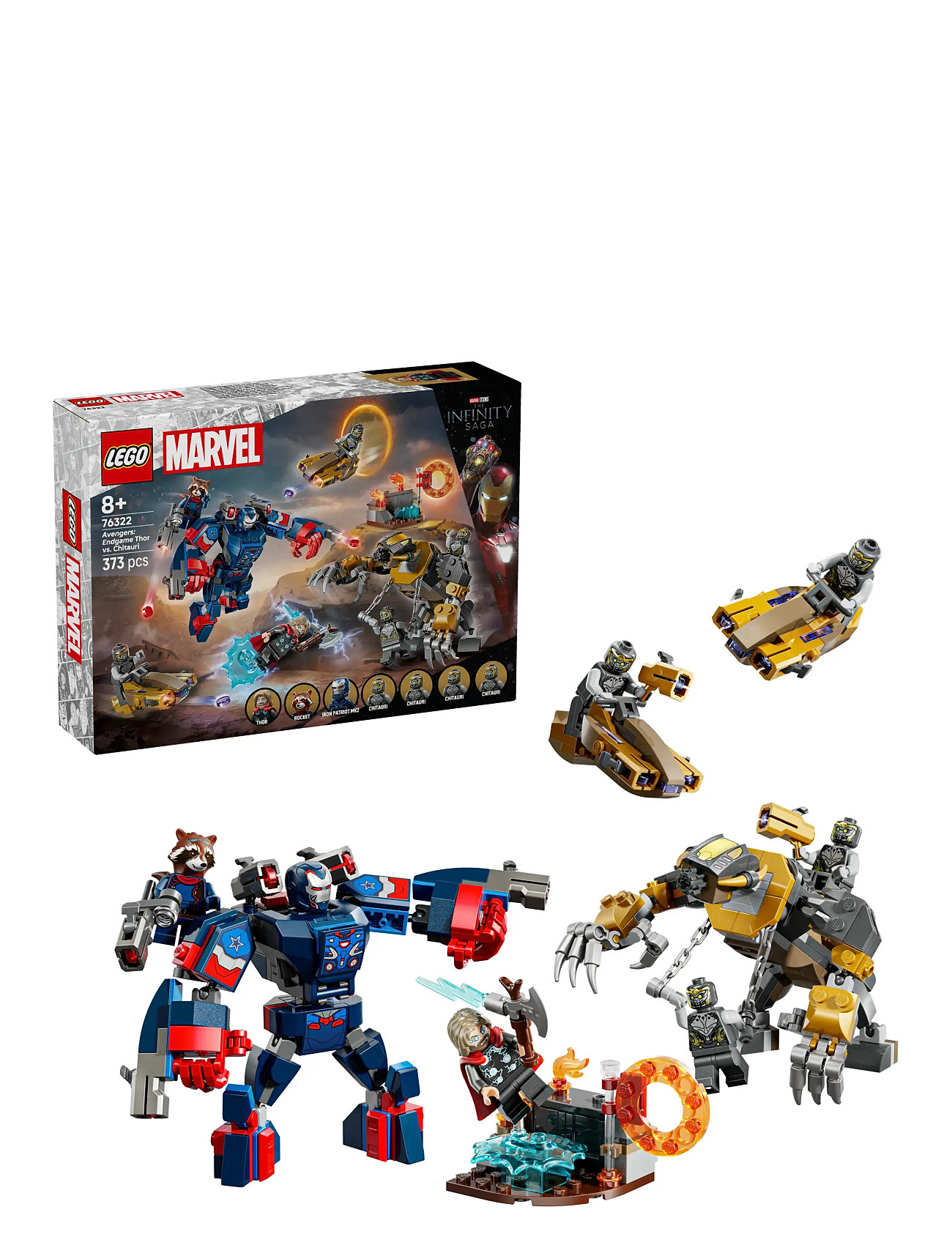 LEGO Marvel Avengers: Endgame Thor Vs. Chitauri Super Hero 76322, One Size, Multi/patterned, Lego Legetøj > Lego Super Heroes, Børn