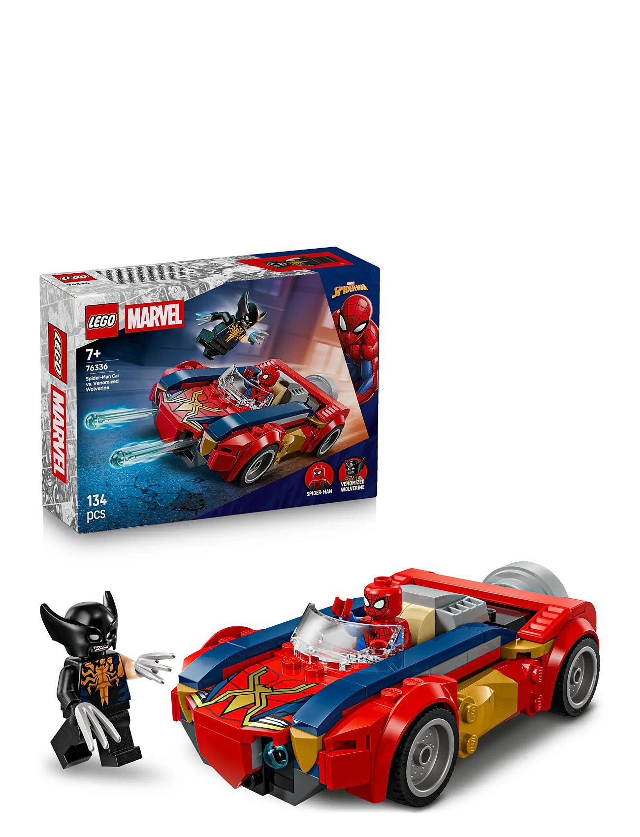 LEGO Spider-Man-Bil Mod Venomiseret Wolverine 76336, One Size, Red, Lego Legetøj > Lego Super Heroes, Børn