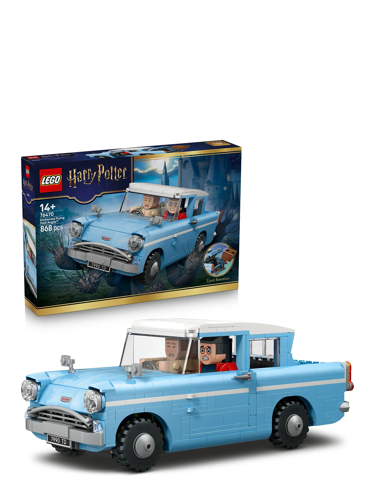 LEGO Fortryllet Flyvende Ford Anglia 76470, One Size, Blue, Lego Legetøj > Lego harry Potter, Børn
