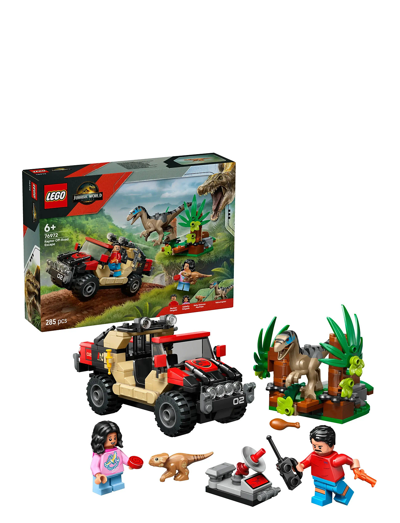 LEGO Jurassic World 76972 Patterned - One Size - Kinder