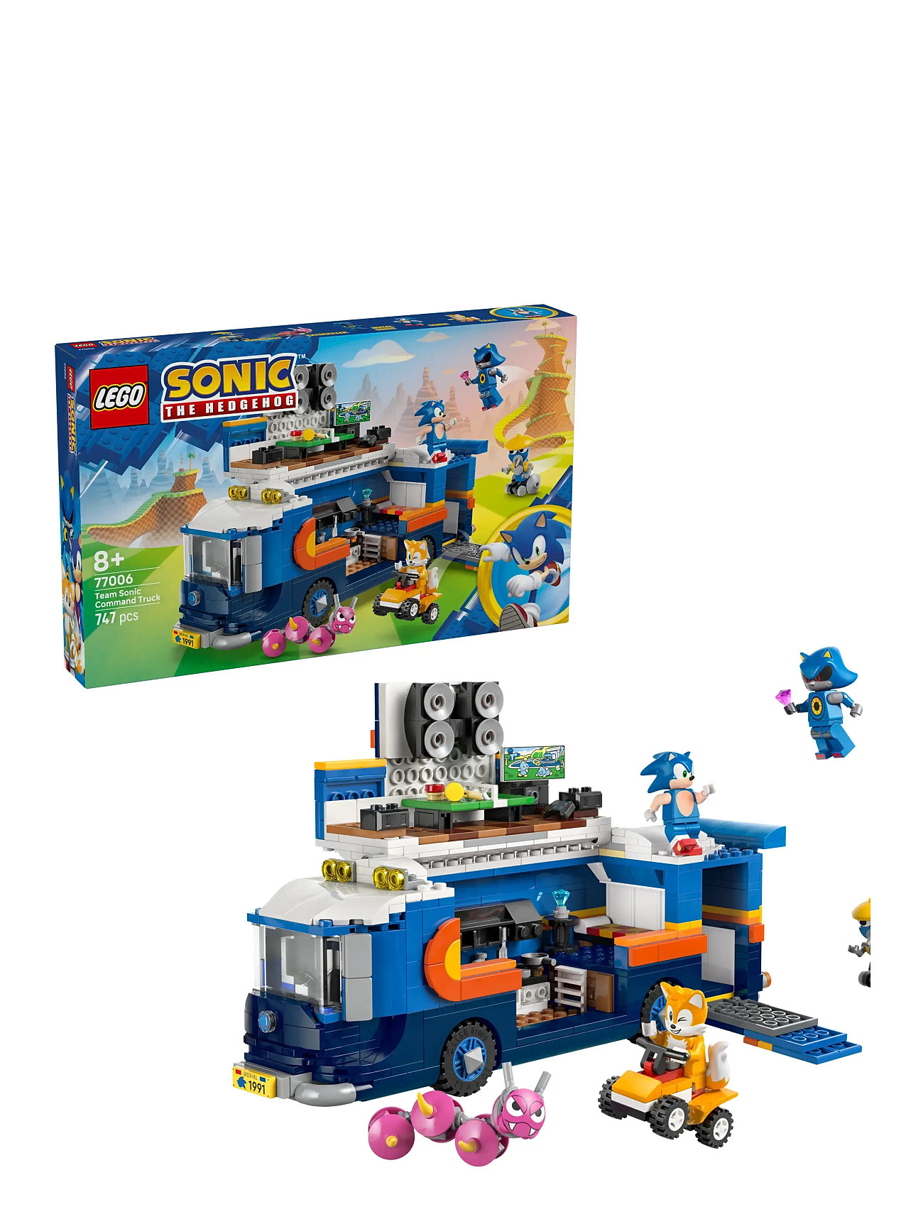 LEGO Sonic The Team Sonic Command Truck Toy Gaming Merch 77006, One Size, Multi/patterned, Lego Legetøj > Lego Sonic The Hedgehog, Børn