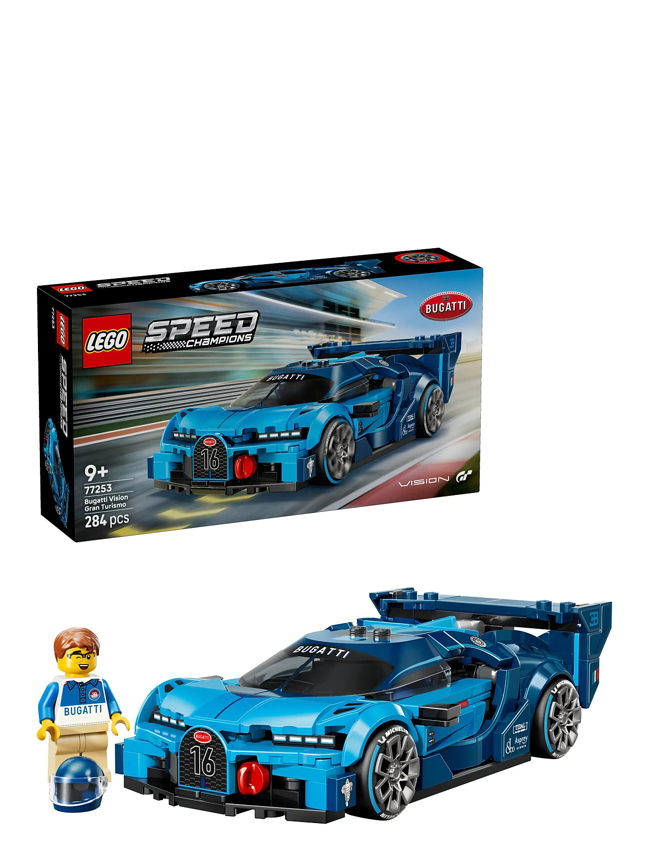 LEGO Bugatti Vision Gt-Hypersportsvogn 77253, One Size, Blue, Lego Legetøj > Lego speed Champions, Børn