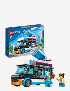 Great Vehicles Penguin Slushy Van Truck Toy - multicolor