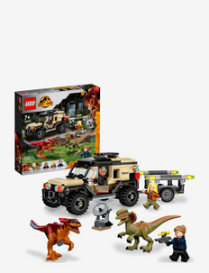 Pyroraptor &amp; dilophosaurus – transport - lego® jurassic world™ - multicolor