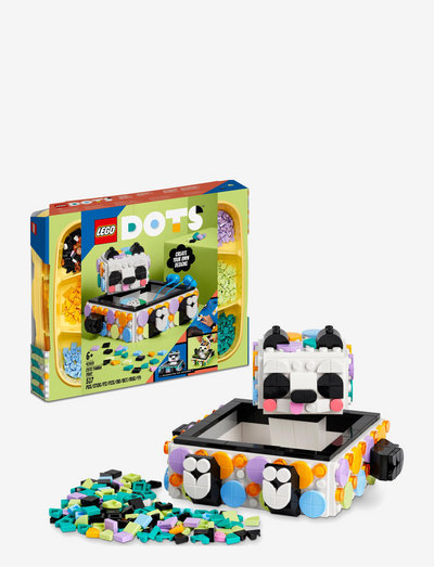Cute Panda Tray DIY Room Décor Crafts Toy - lärande lek - multicolor