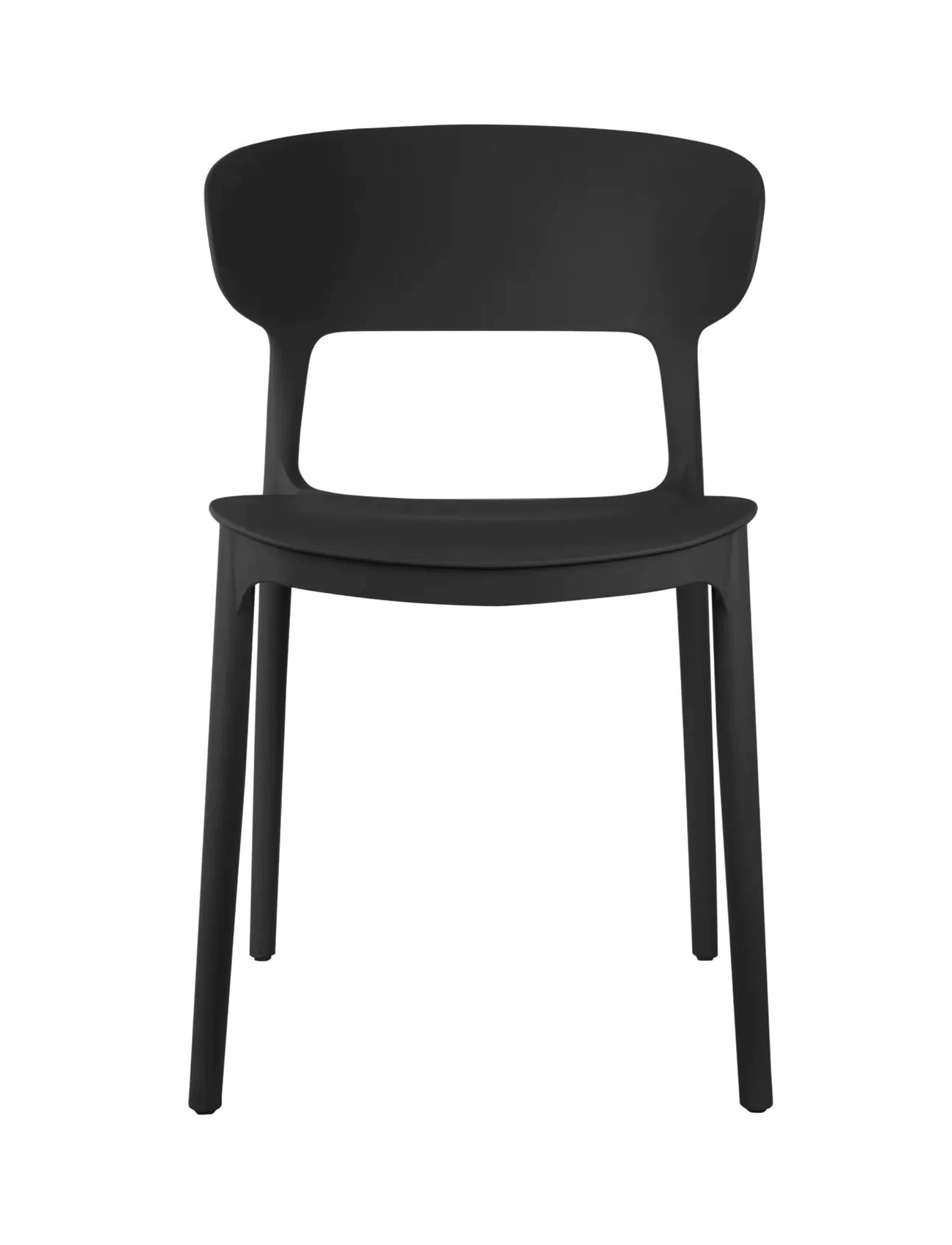 Leitmotiv Dining Chair Fain, H75 cm, Black, Stole Og Skamler > Stole, Unisex