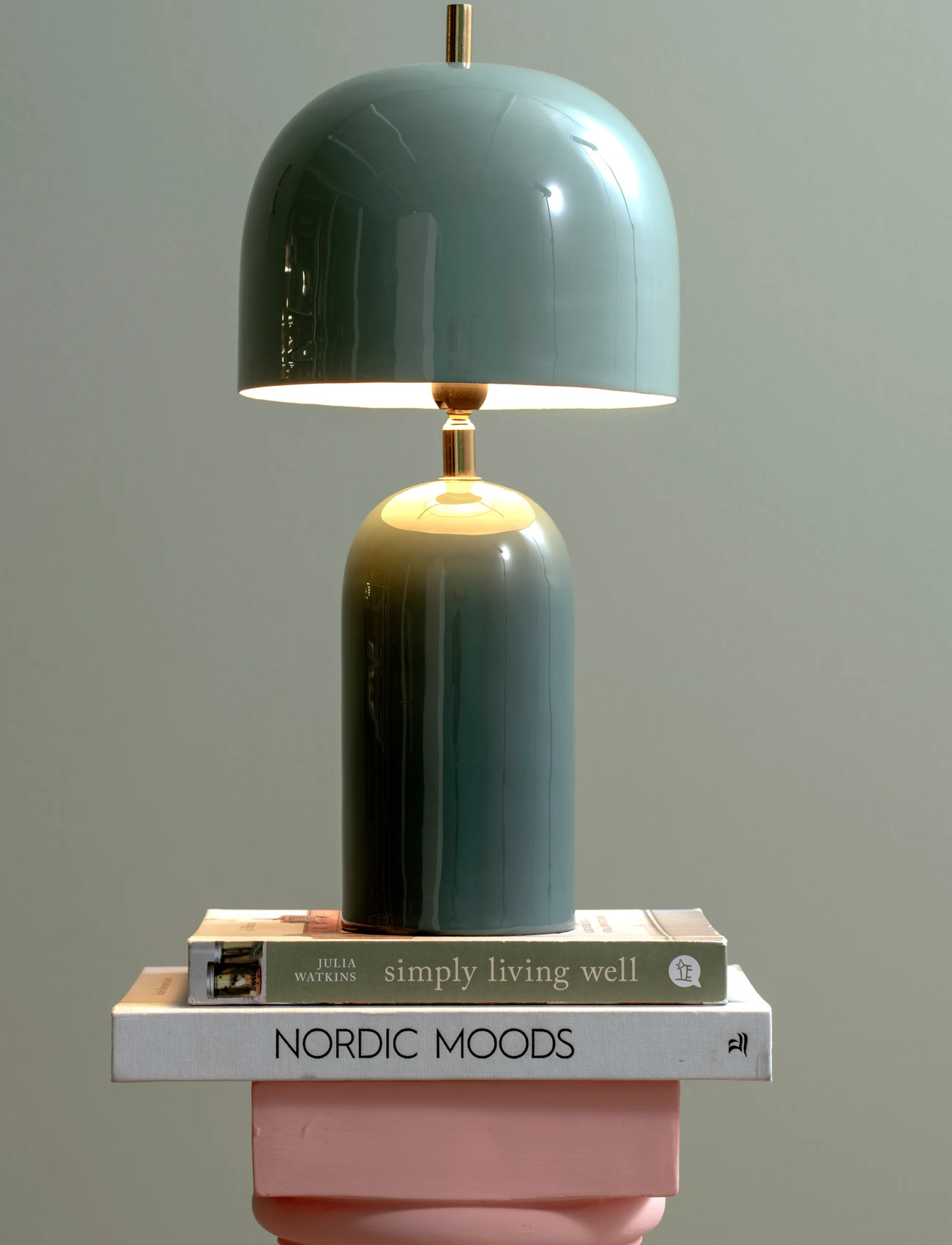 Leitmotiv Table Lamp Rico, H43 cm, Blue, Lamper > Bordlamper, Unisex