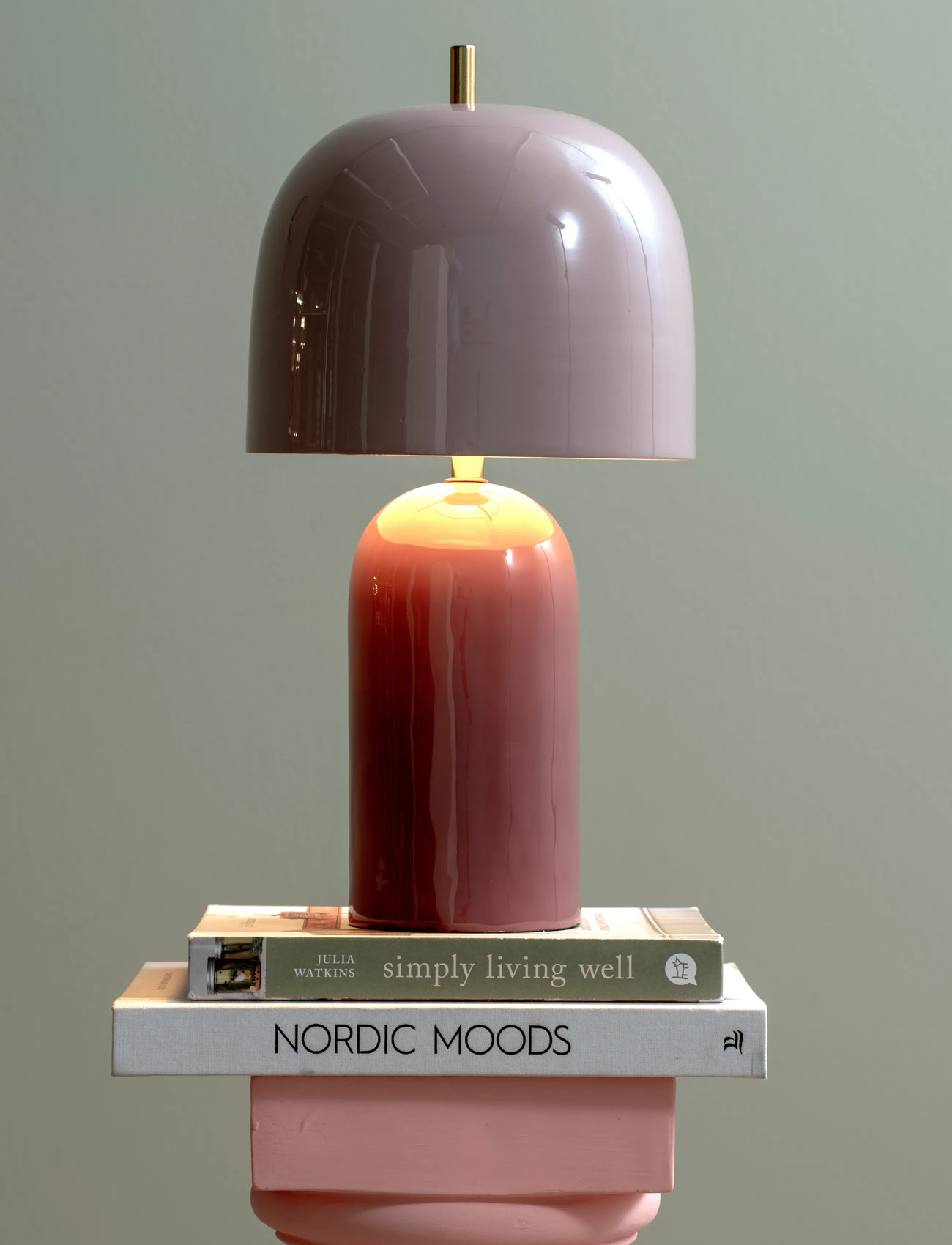 Leitmotiv Table Lamp Rico, H43 cm, Burgundy, Lamper > Bordlamper, Unisex