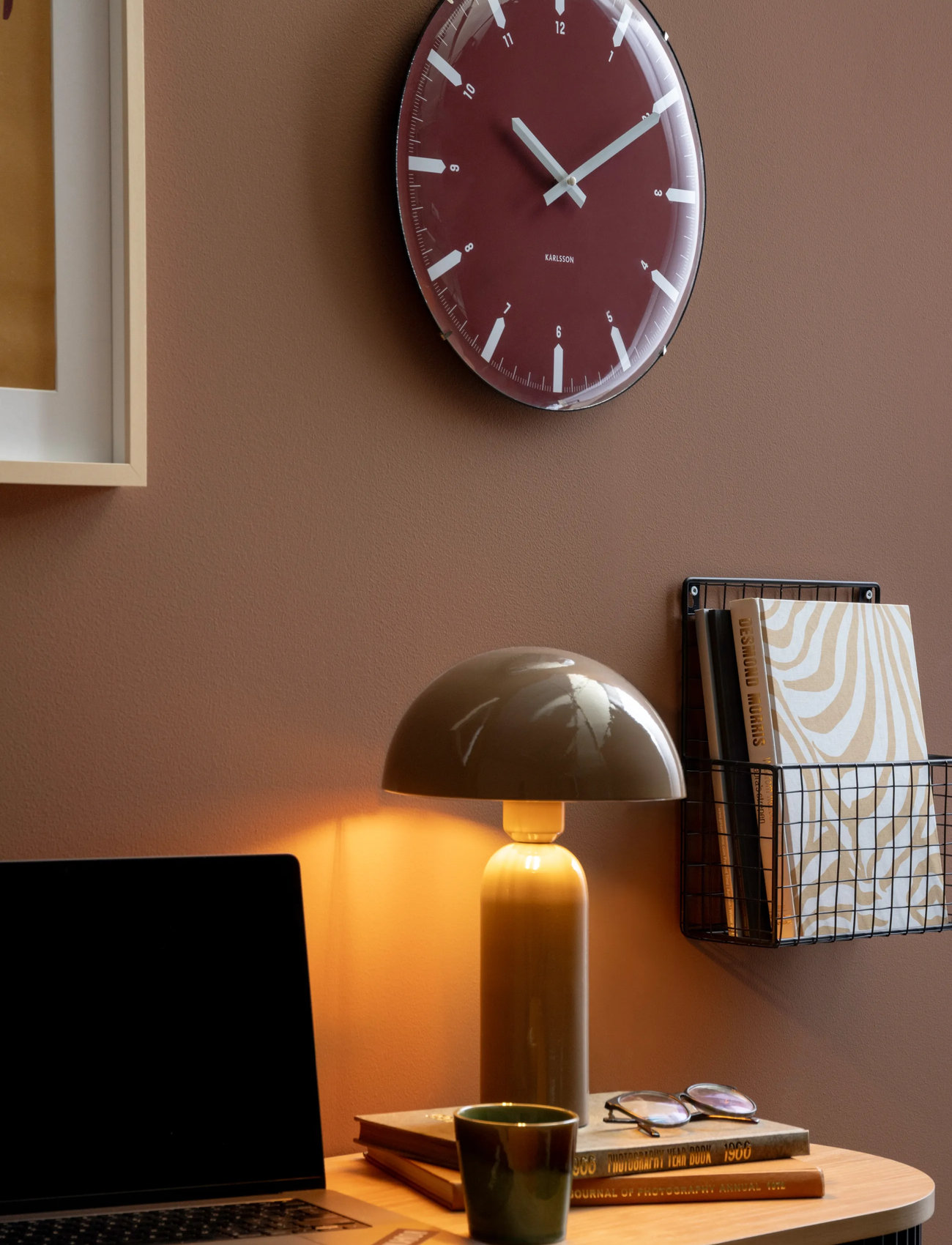 Leitmotiv Table Lamp Atrayente, H35 cm, Brown, Lamper > Bordlamper, Unisex