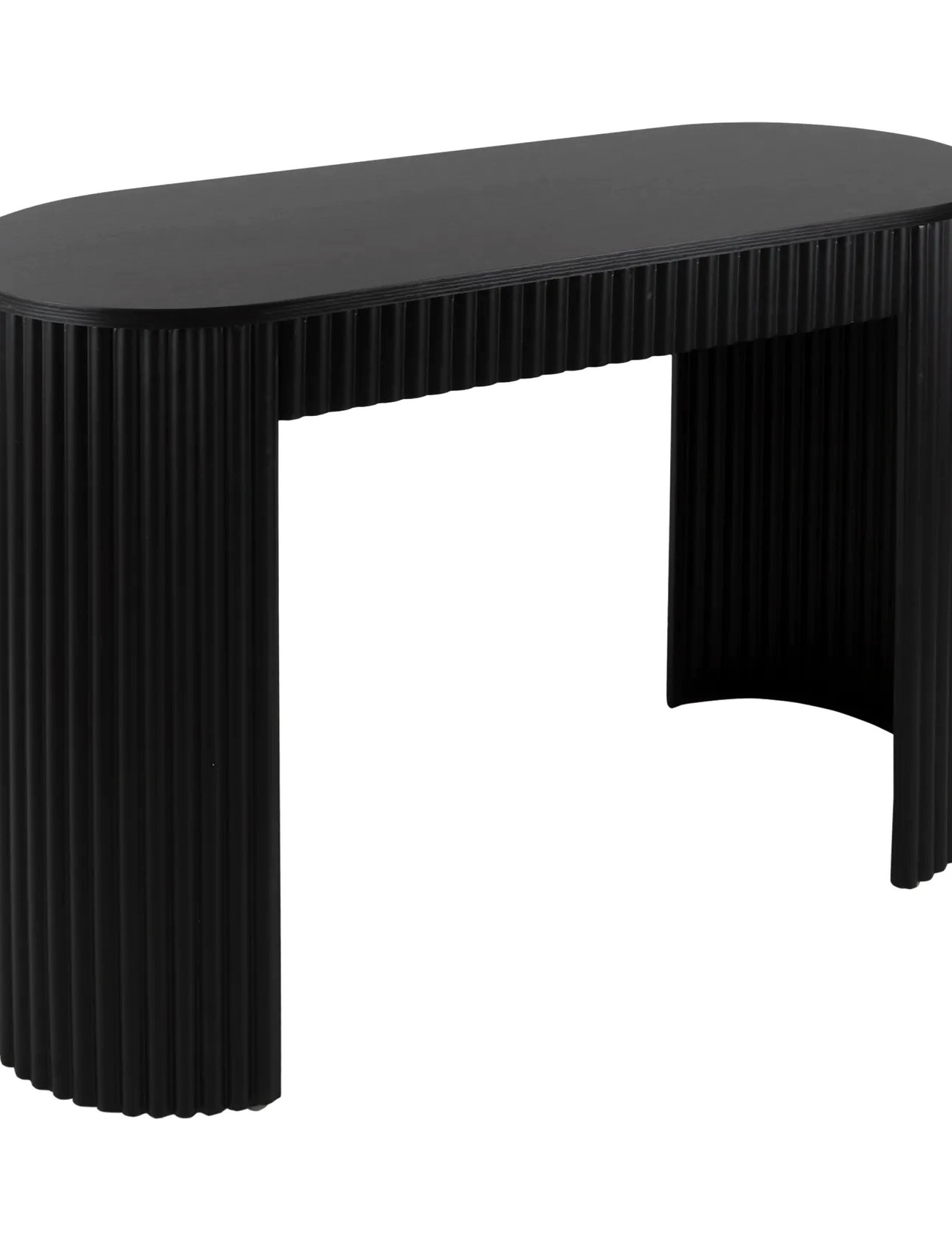 Leitmotiv Console Table Estriado, H76.5 cm, Black, Stole Og Skamler > Skamler Og Bænke, Unisex