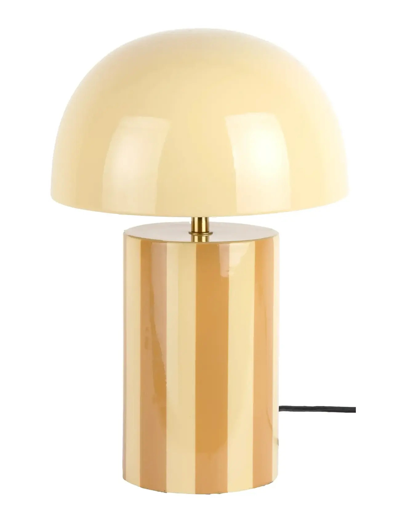 Leitmotiv Table Lamp Rayado, H34 cm, Cream, Lamper > Bordlamper, Unisex