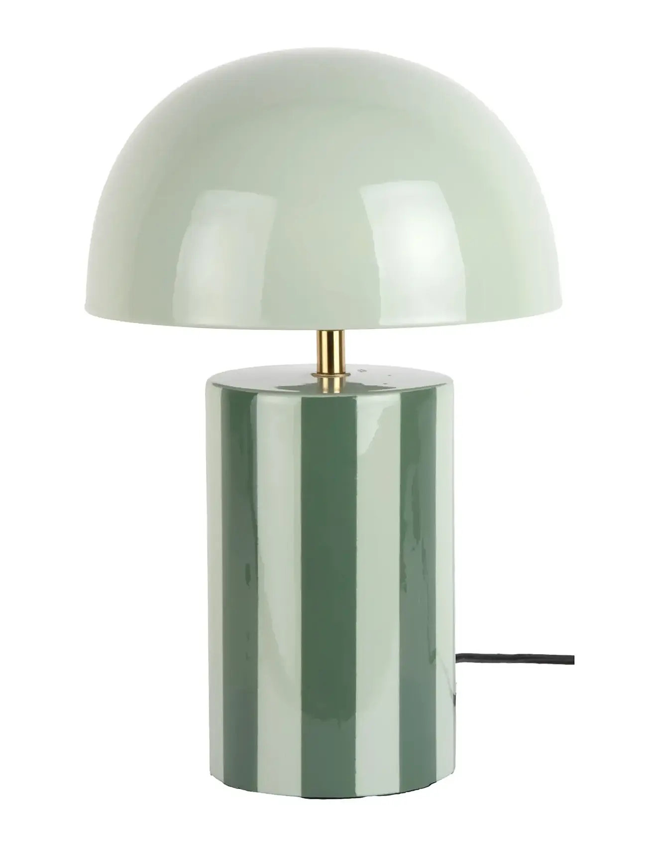 Leitmotiv Table Lamp Rayado, H34 cm, Green, Lamper > Bordlamper, Unisex
