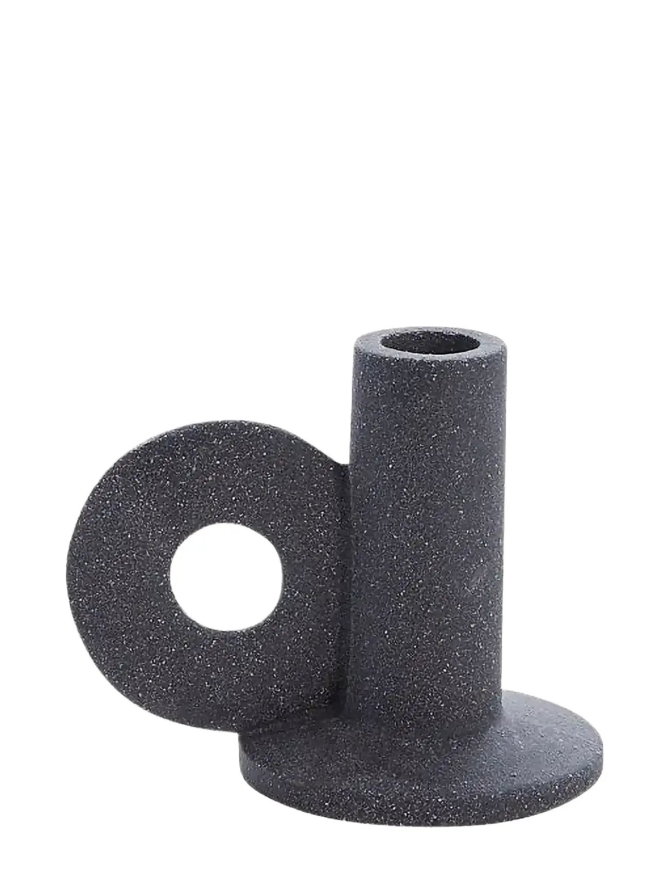 Lene Bjerre Susia Candlestick, 12.1X8.3X9.9, Grey, Lysestager & Lanterner > Lysestager, Unisex