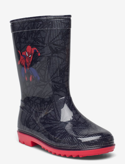 SPIDERMAN Rainboots - les bottes non doublées en caoutchouc - dark grey/red