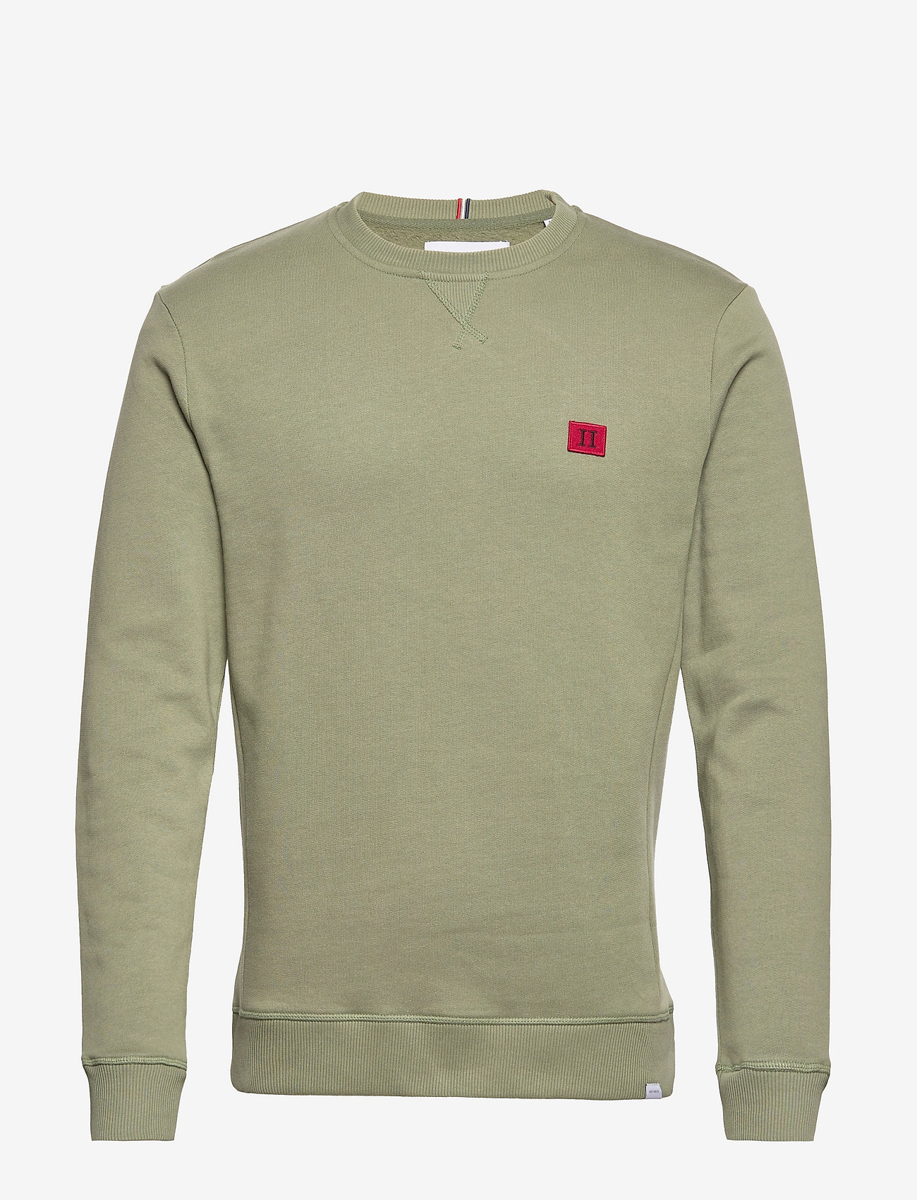 Les Deux - Piece Sweatshirt SMU - sweatshirts - lichen green/red-black - 0