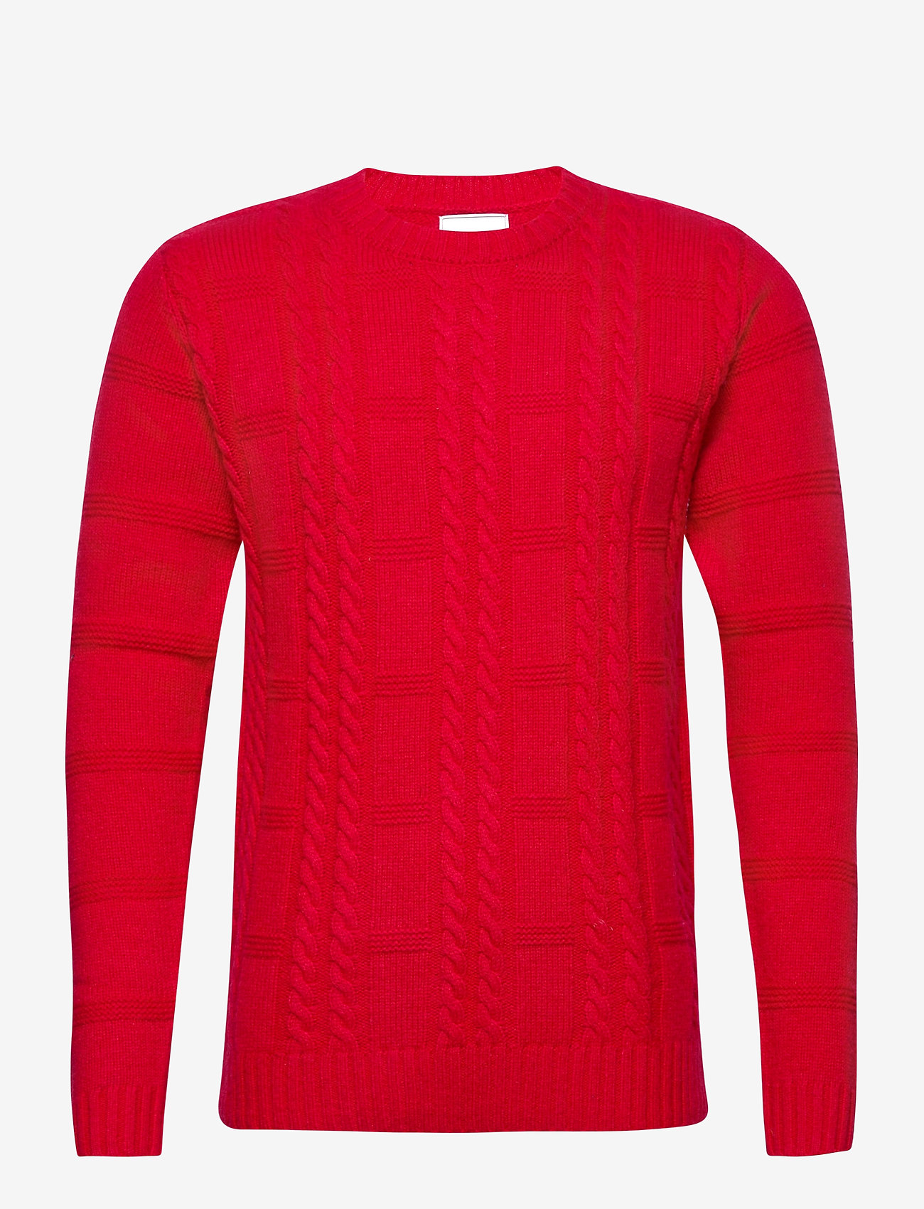 les-deux-greene-cable-knit-red-red-999-kr-boozt