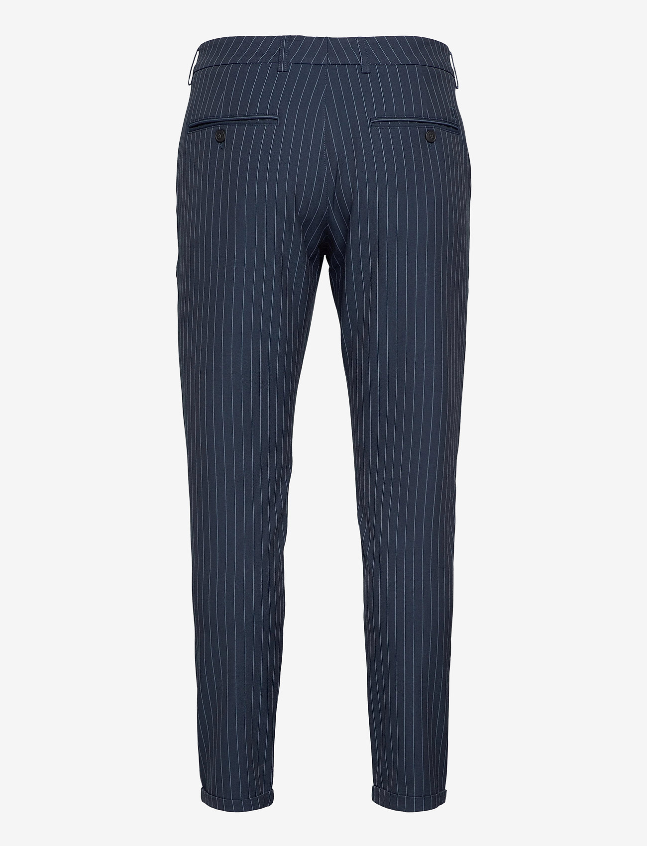 womens navy blue pinstripe pants