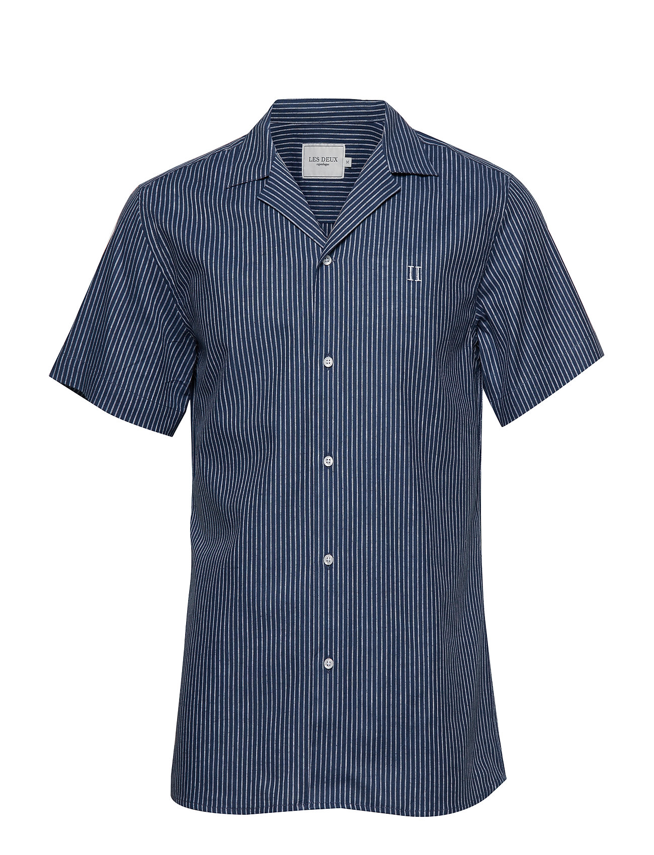 Simon Shirt Overhemd Met Korte Mouwen Blauw Les Deux les deux kopen in de aanbieding