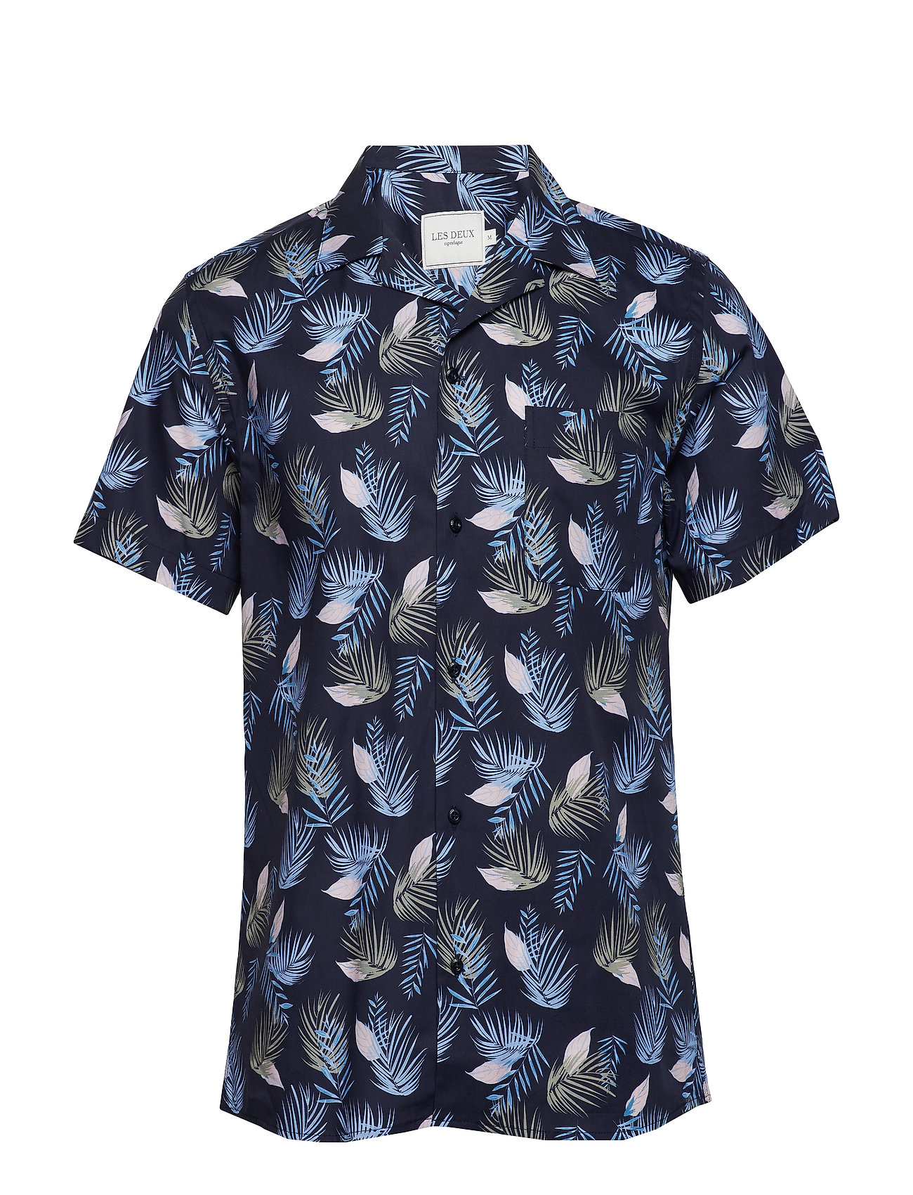 Polynesia Shirt Overhemd Met Korte Mouwen Blauw Les Deux les deux kopen in de aanbieding