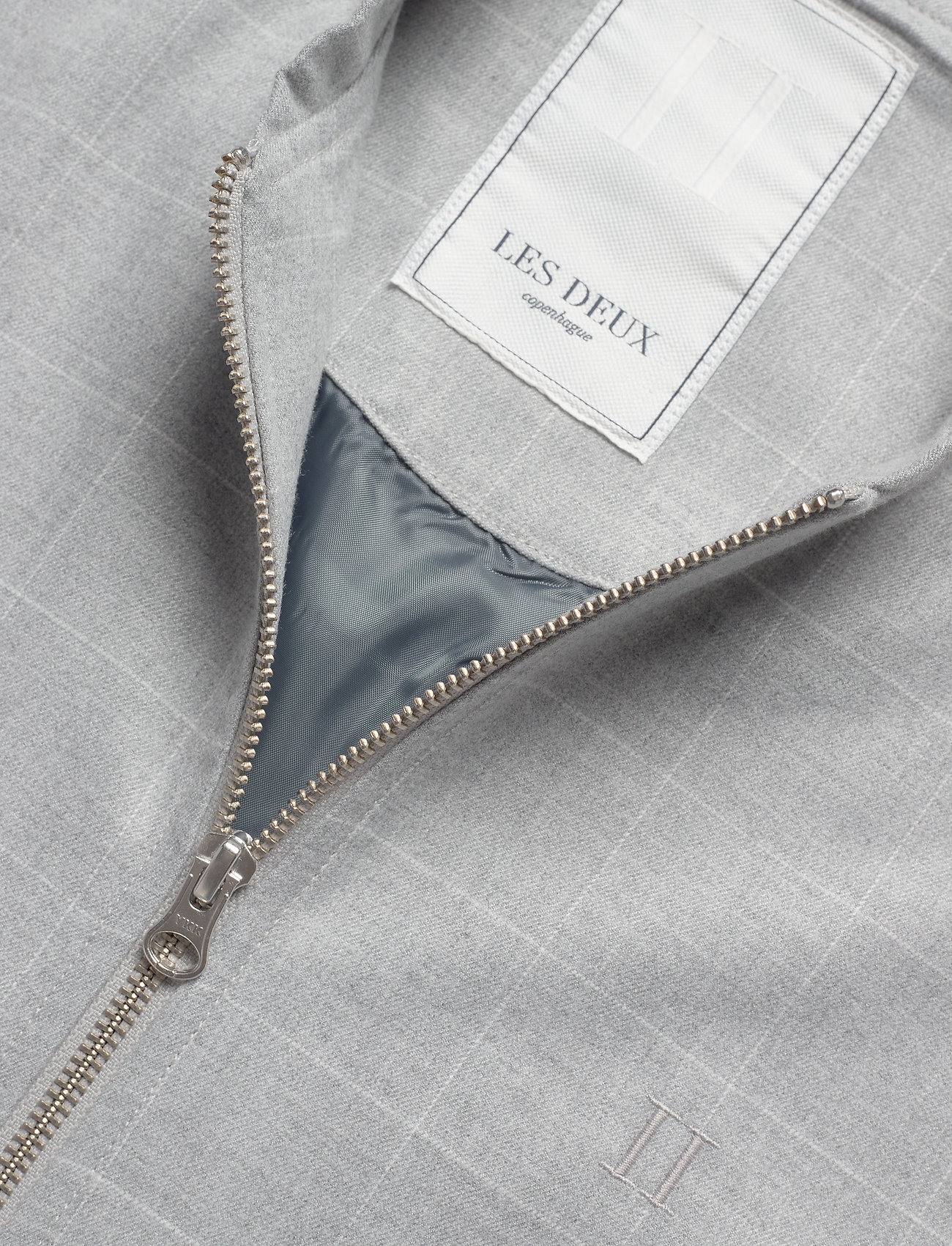 grey check bomber jacket