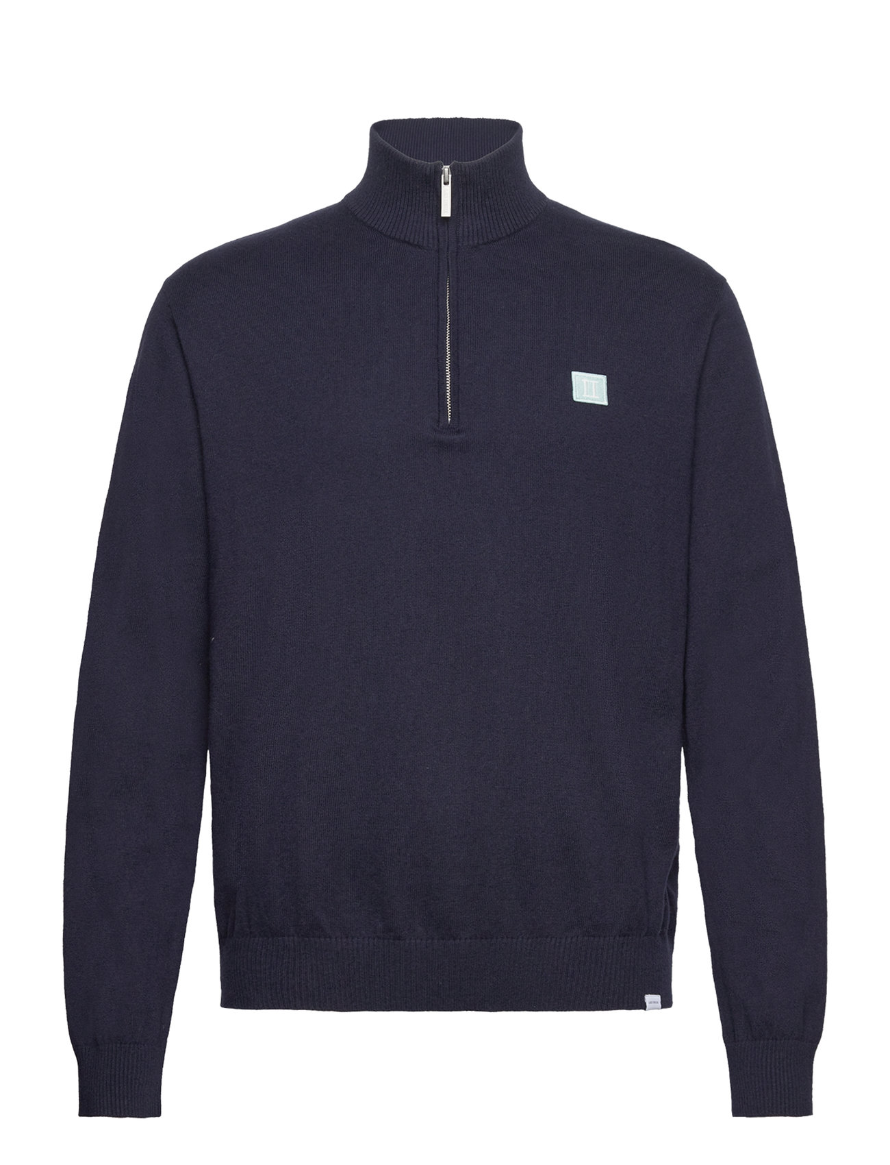 Elias Patch Cashton Half-Zip Knit Navy Les Deux