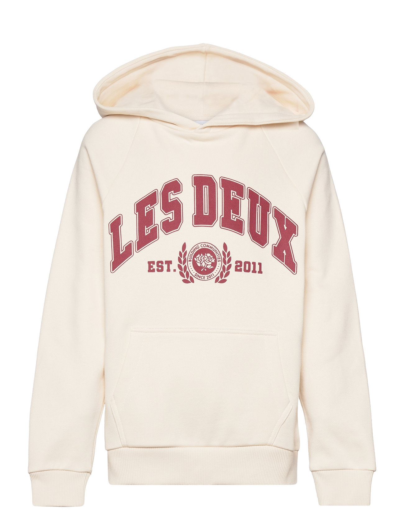 University Hoodie Kids Tops Sweatshirts & Hoodies Hoodies Cream Les Deux