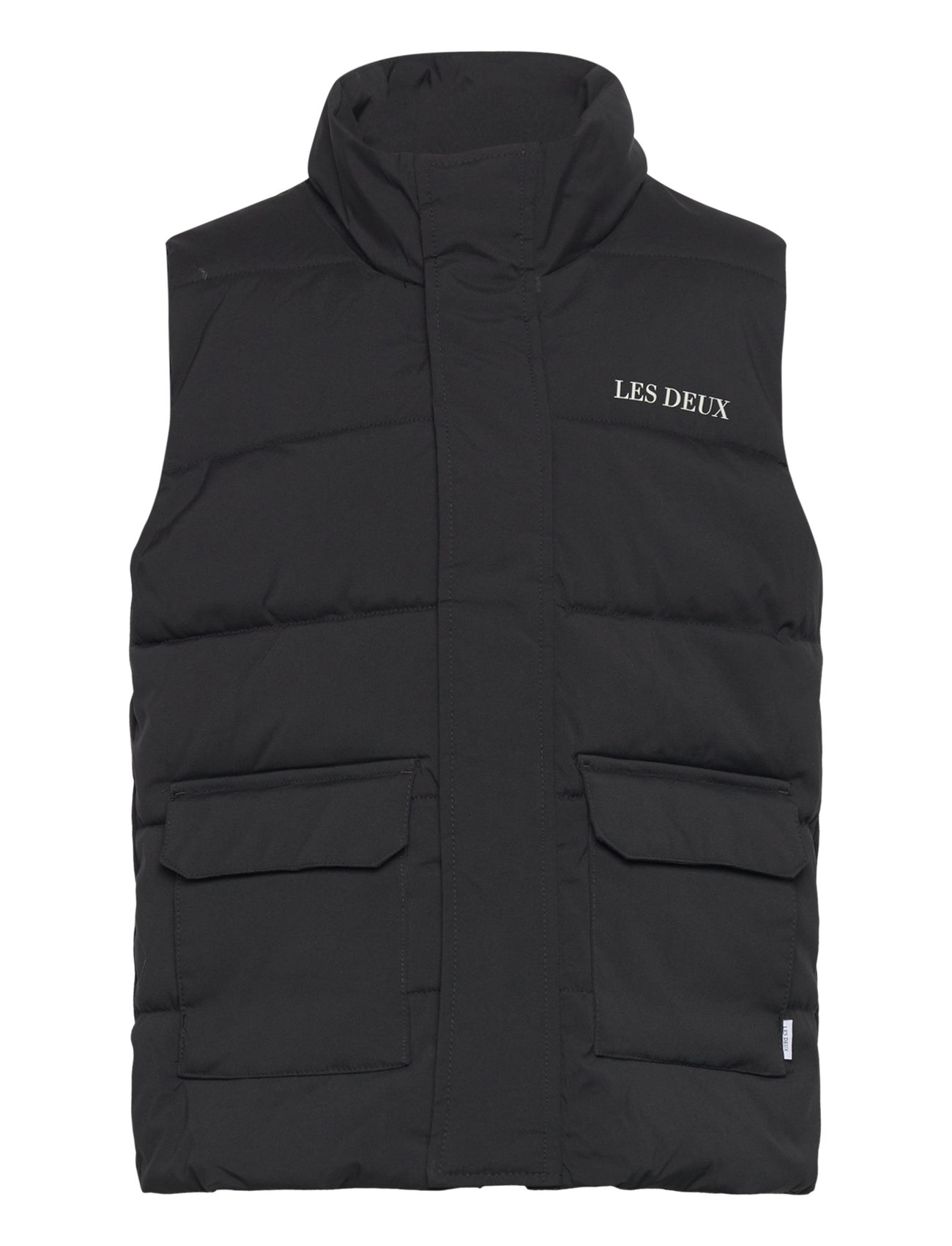 Maddox Puffer Vest Kids Foret Vest Black Les Deux