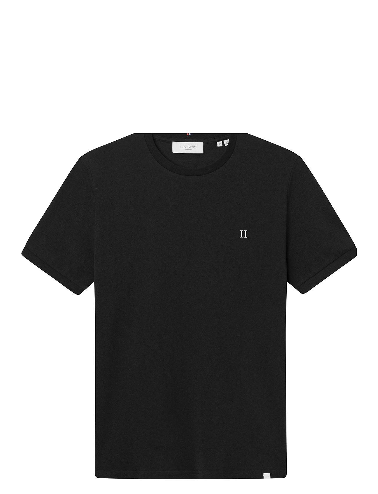 Piqué T-Shirt Tops T-Kortærmet Skjorte Black Les Deux