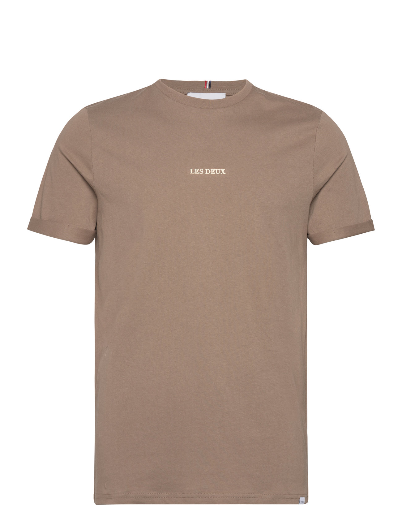 Lens T-Shirt Tops T-Kortærmet Skjorte Brown Les Deux