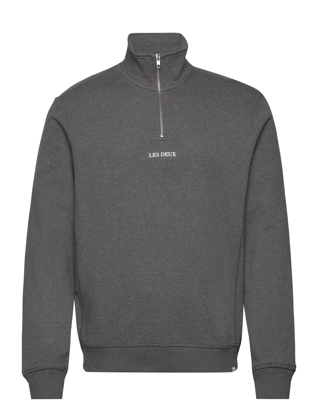 Lens Half-Zip Sweatshirt - Seasonal Tops Sweat-shirts & Hoodies Sweat-shirts Grey Les Deux