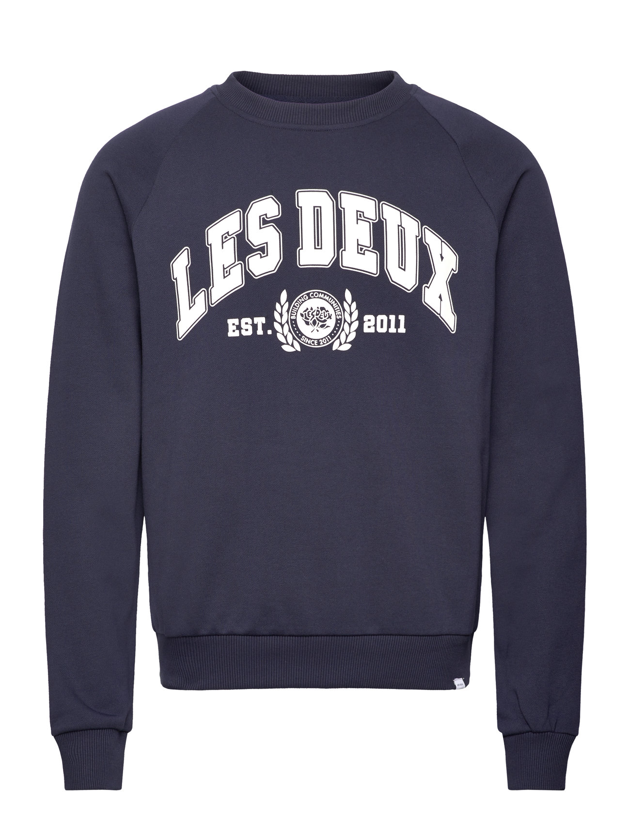 University Sweatshirt Tops Sweatshirts & Hoodies Sweatshirts Navy Les Deux