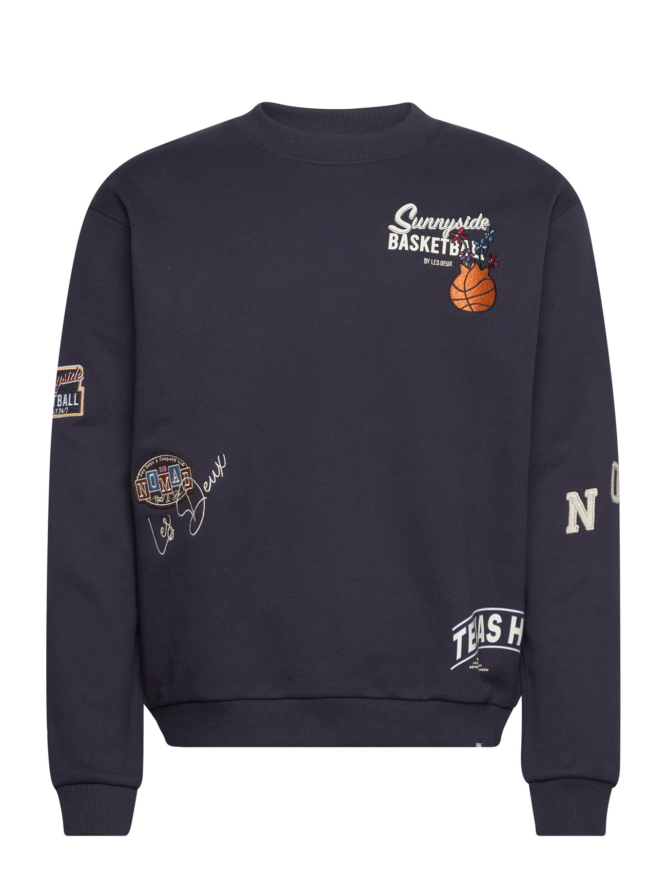 Route Sweatshirt Tops Sweat-shirts & Hoodies Sweat-shirts Navy Les Deux