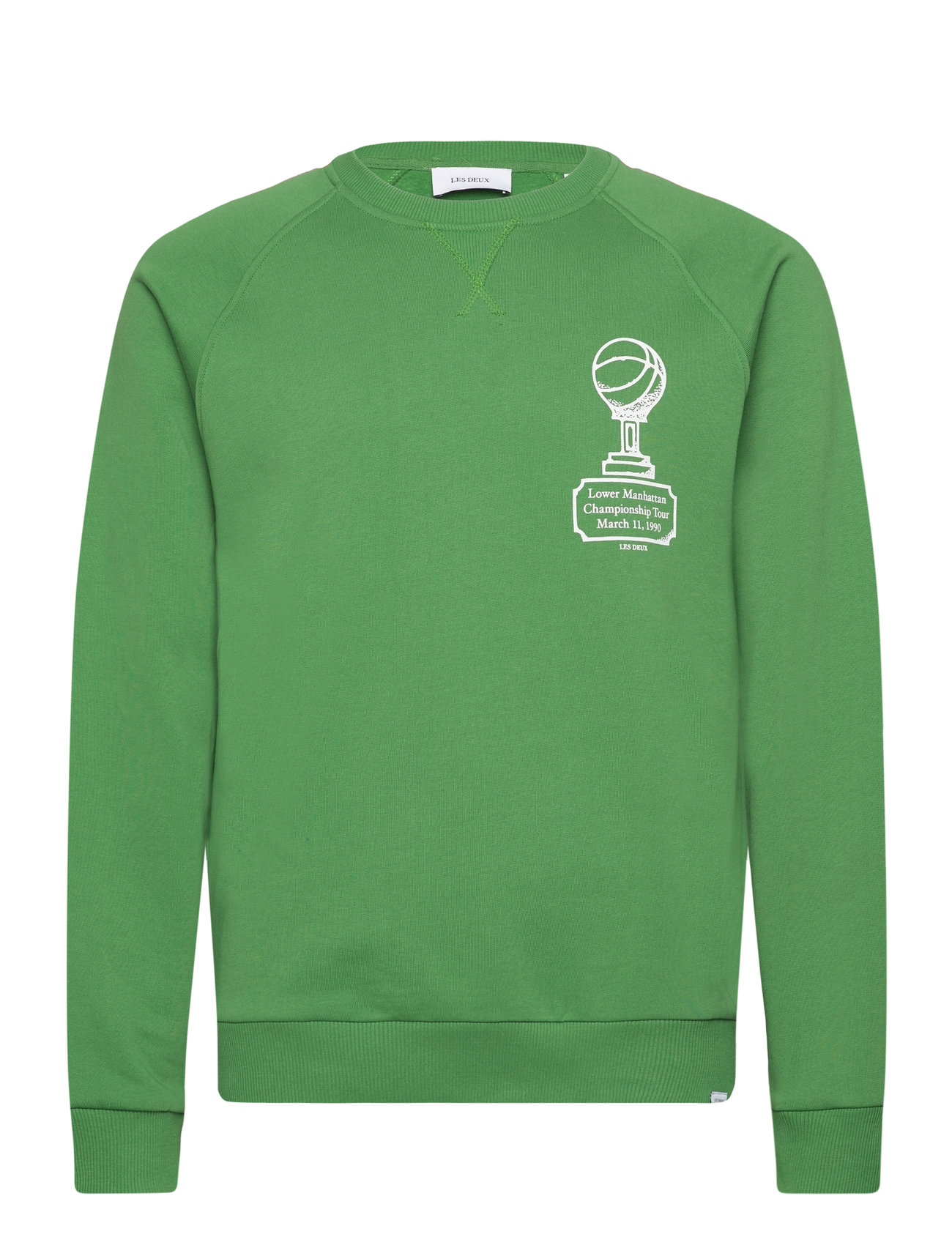 Tournament Sweatshirt Tops Sweatshirts & Hoodies Sweatshirts Green Les Deux