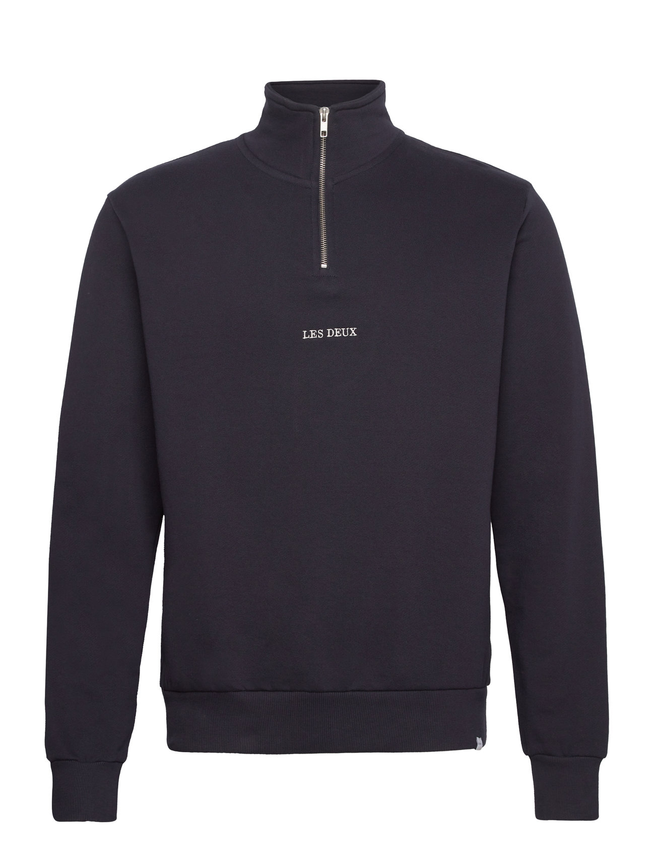 Dexter Half-Zip Sweatshirt Tops Sweatshirts & Hoodies Sweatshirts Navy Les Deux